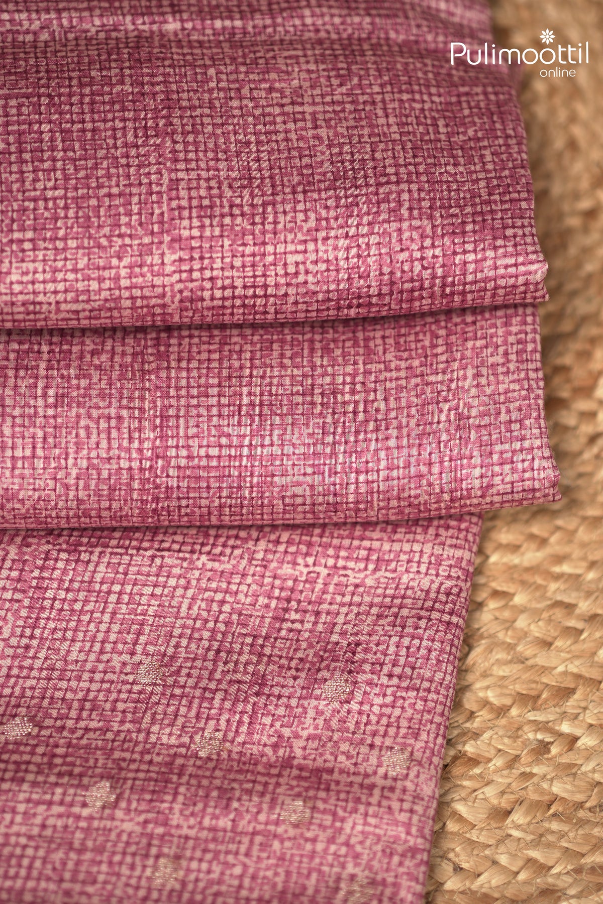 Onion Pink Colour Chanderi Saree