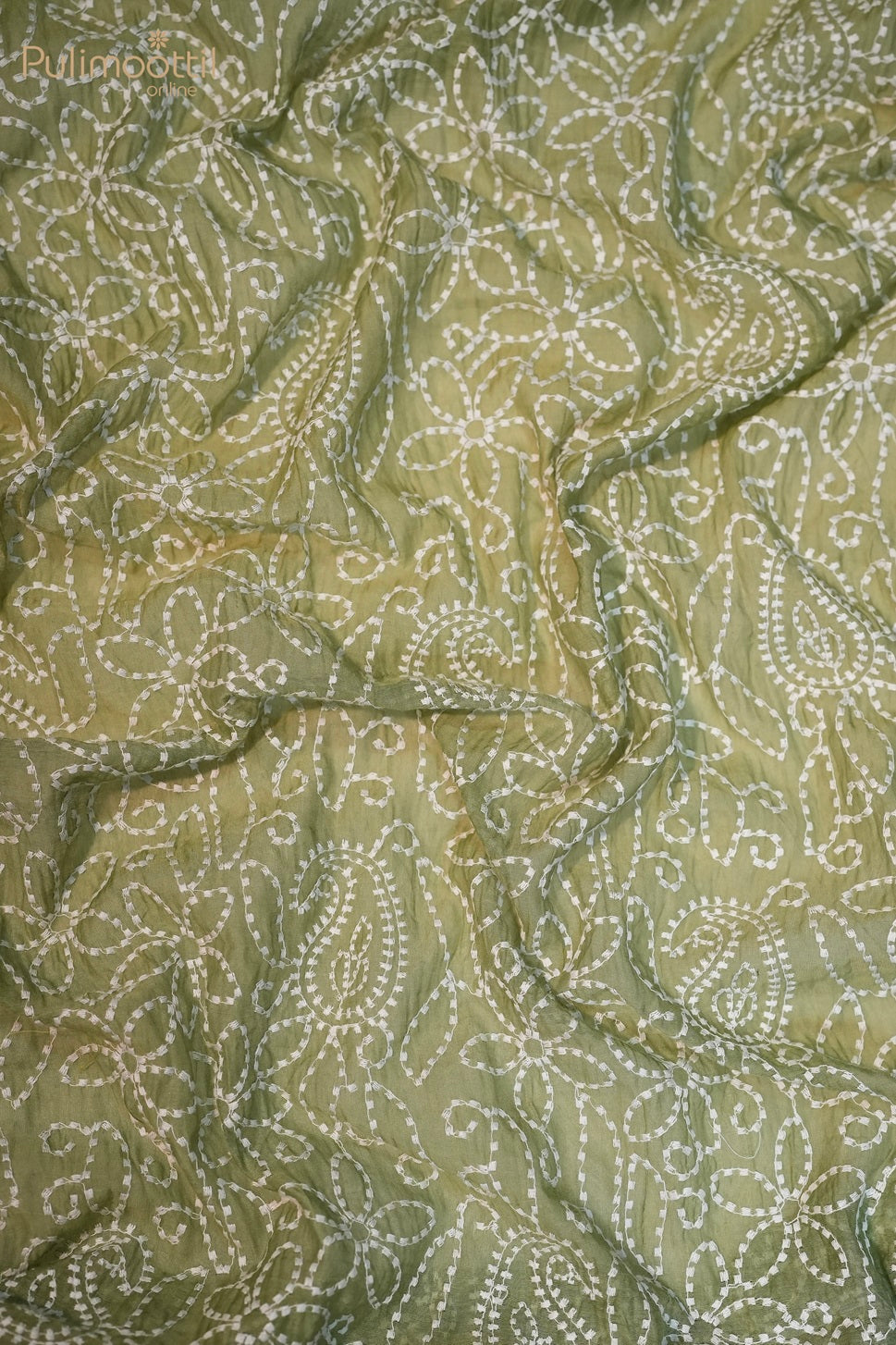 Pastel Green Colour Soft Chanderi Fabric
