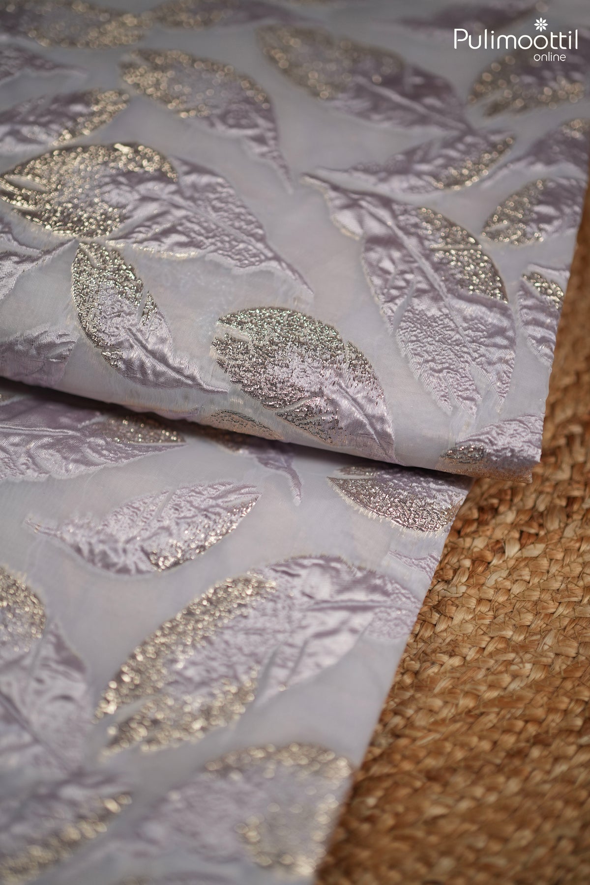 Lavender Colour Turkish Organza Designer Saree