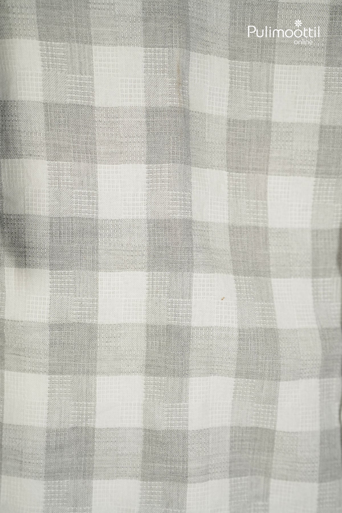 Light Grey & White Color Half Sleeve Mens Shirt