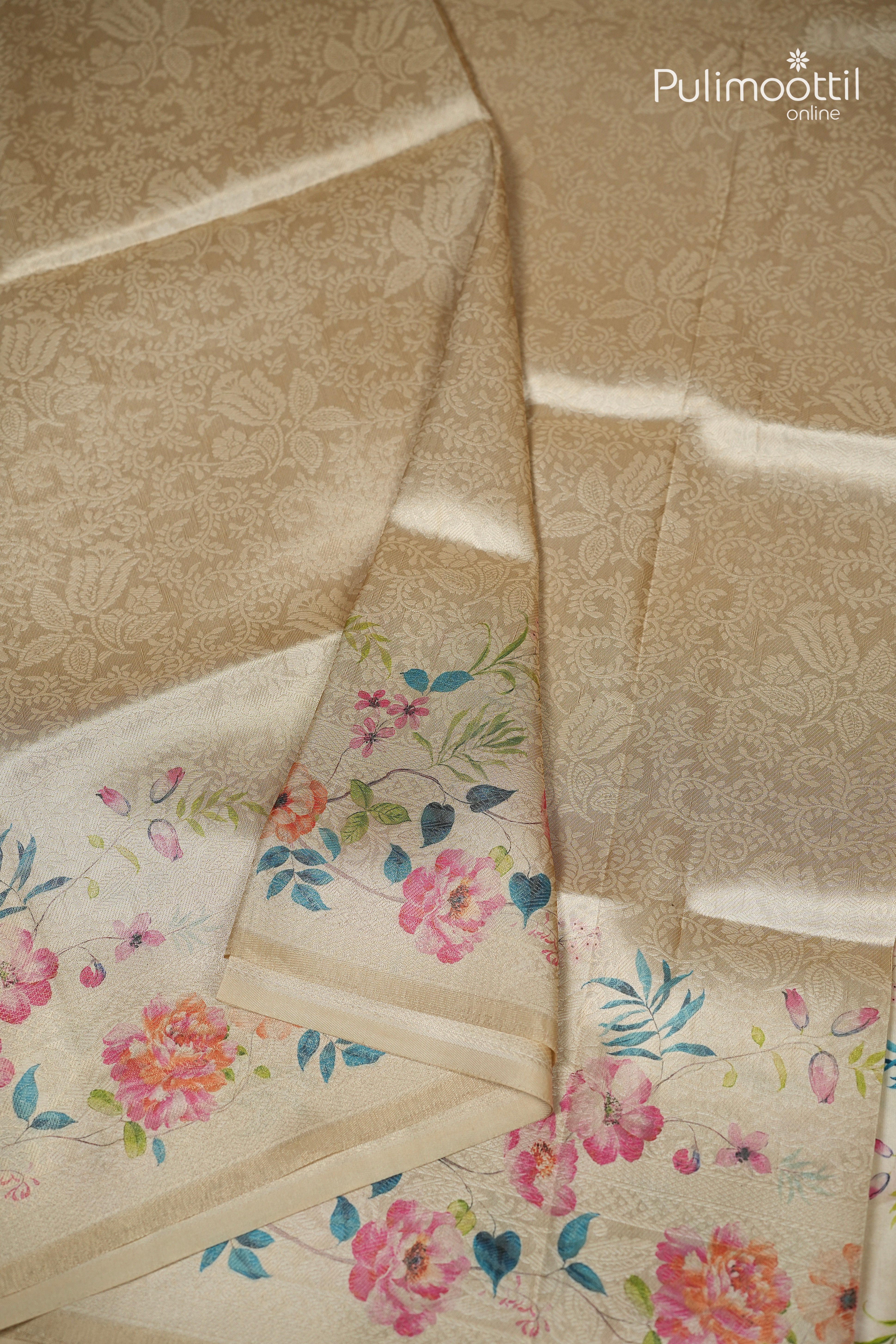 Ivory Colour Traditional Banarasi Saree