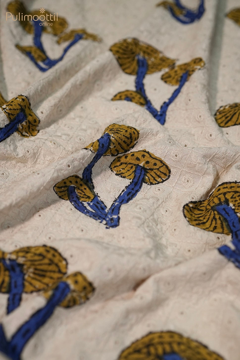 Cream Colour Hakoba Fabric