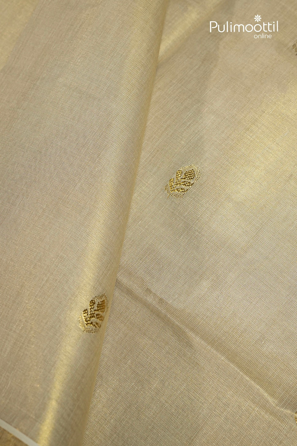 Kerala Traditional Golden Tissue Set Saree
