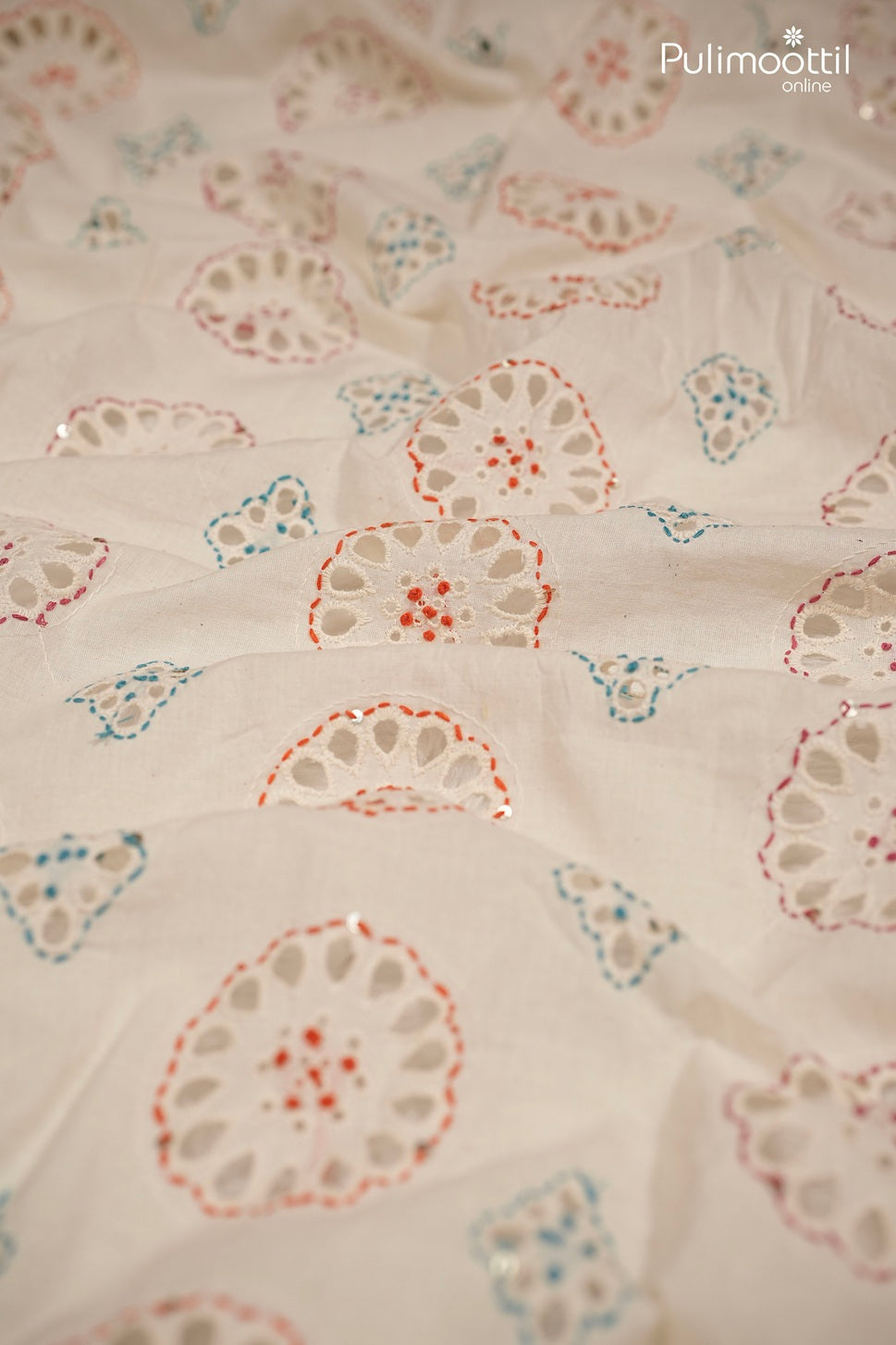 Off-white cotton Hakoba fabric