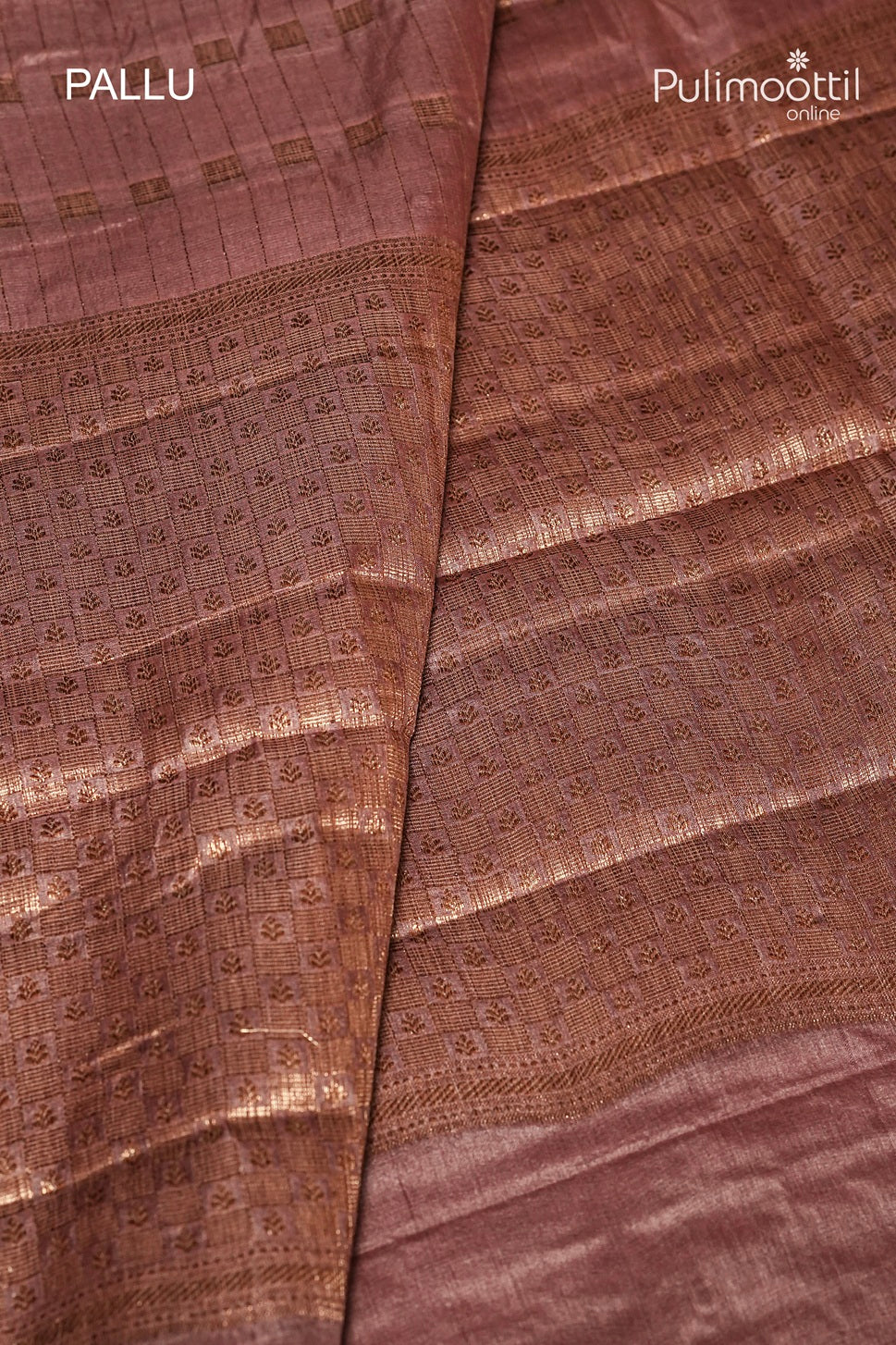 Dusty Rose Colour Tassur Silk Saree