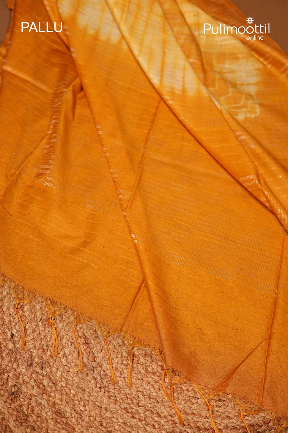 Semi Tassur shibori Design Saree