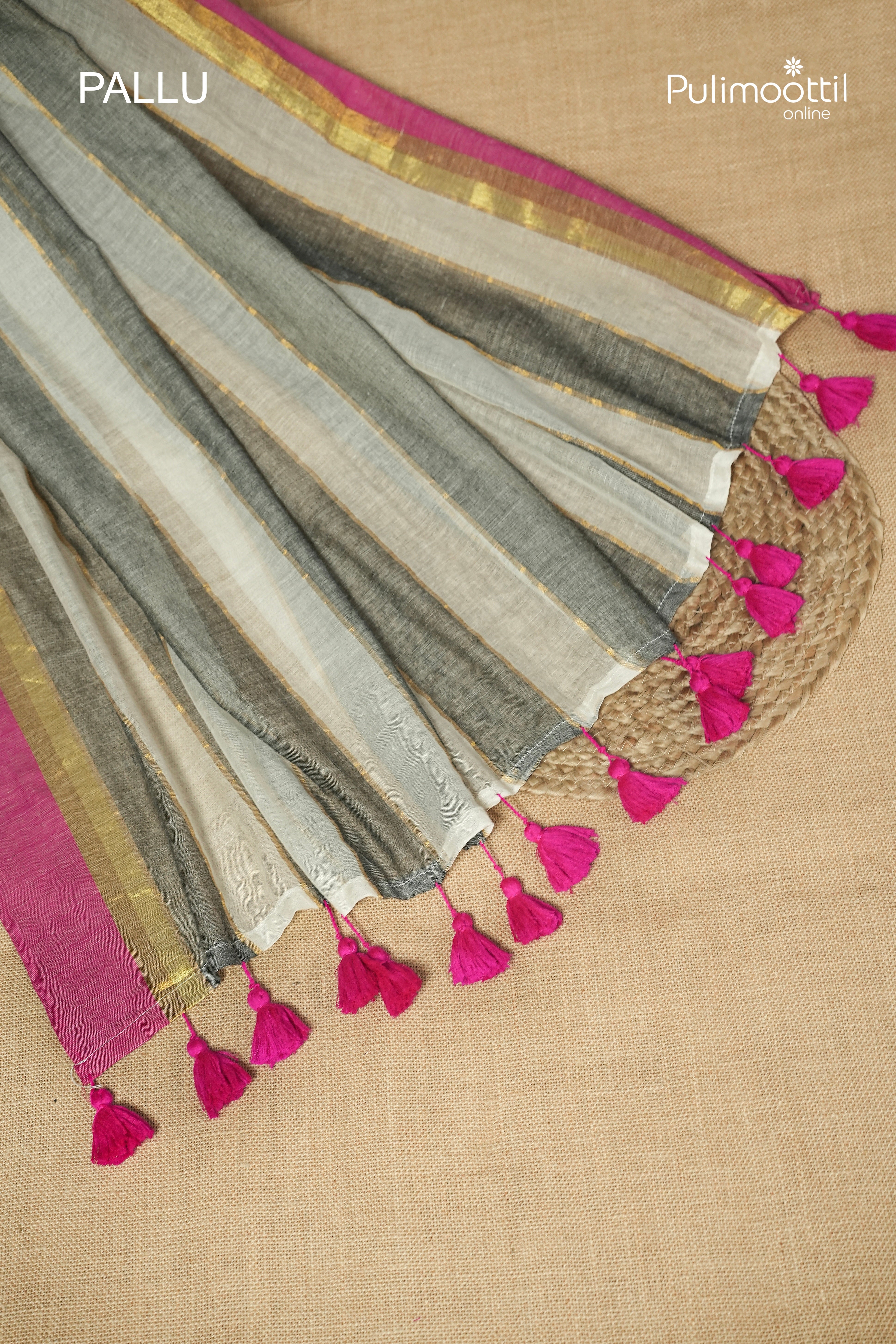 Multicolour Mul Cotton Saree