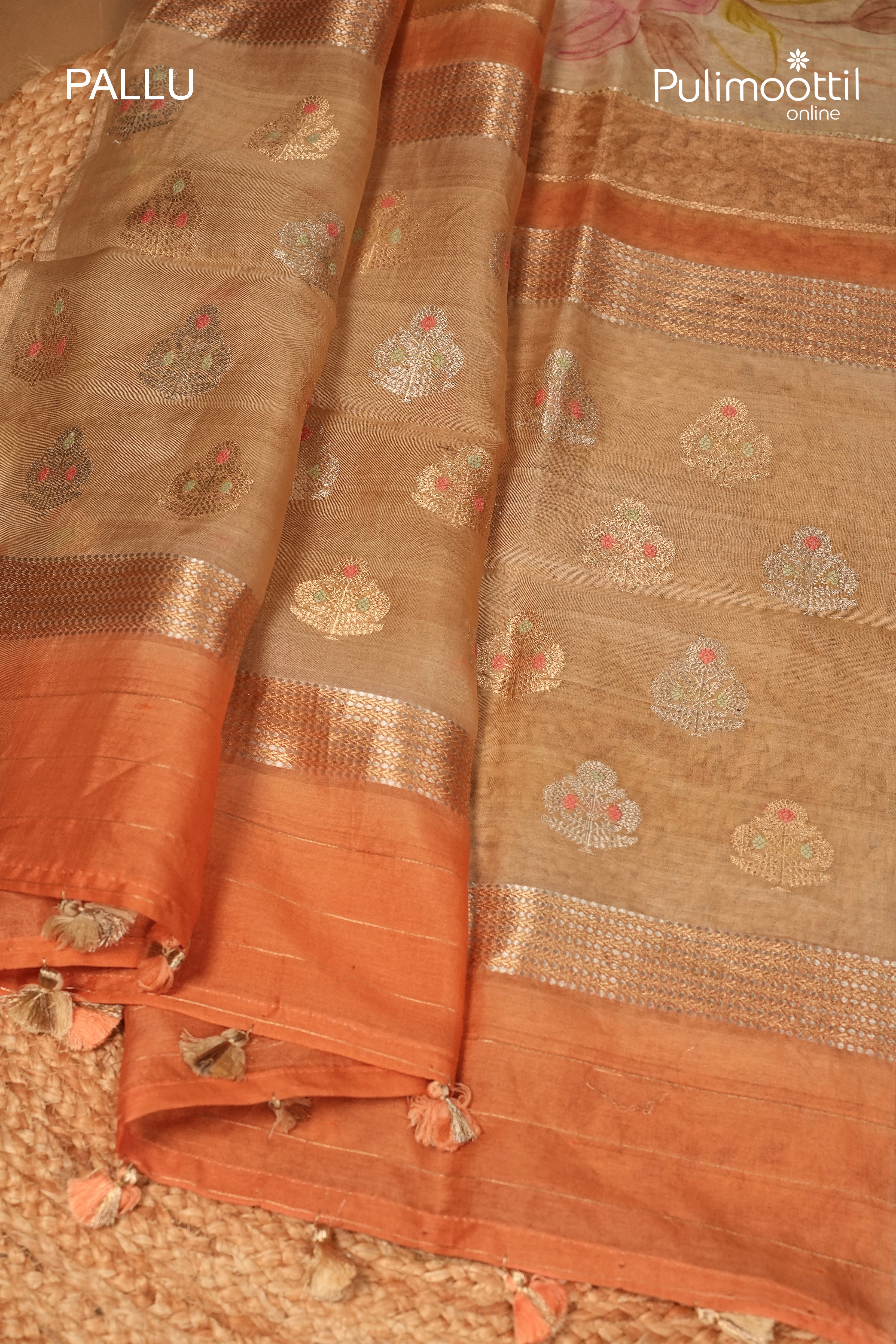 Multicolour Pure Organza Fancy Saree