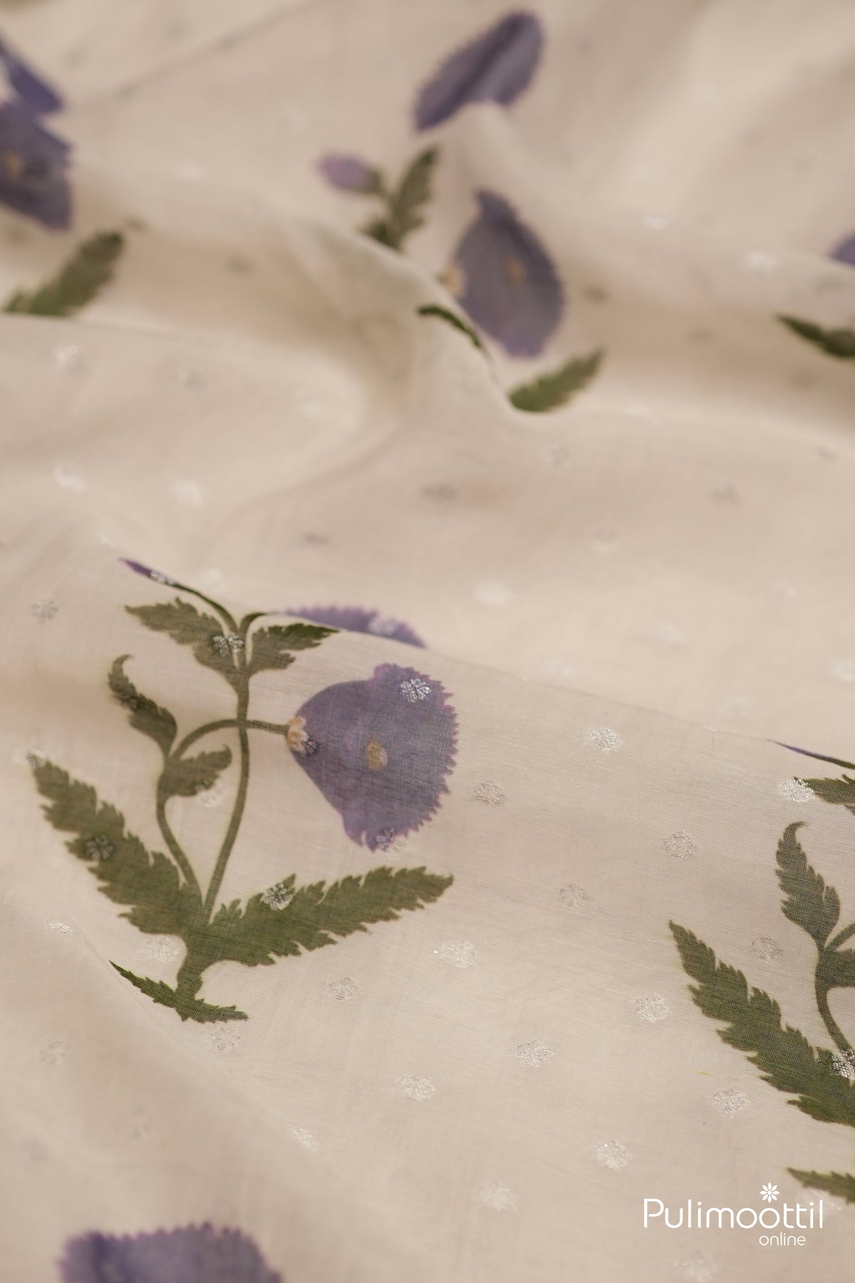 Off-White Chanderi Fabric