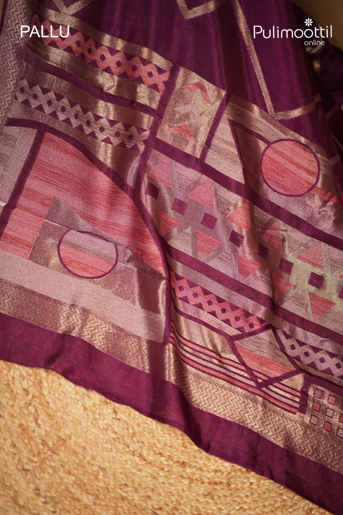 Purple Colour Art Silk Saree