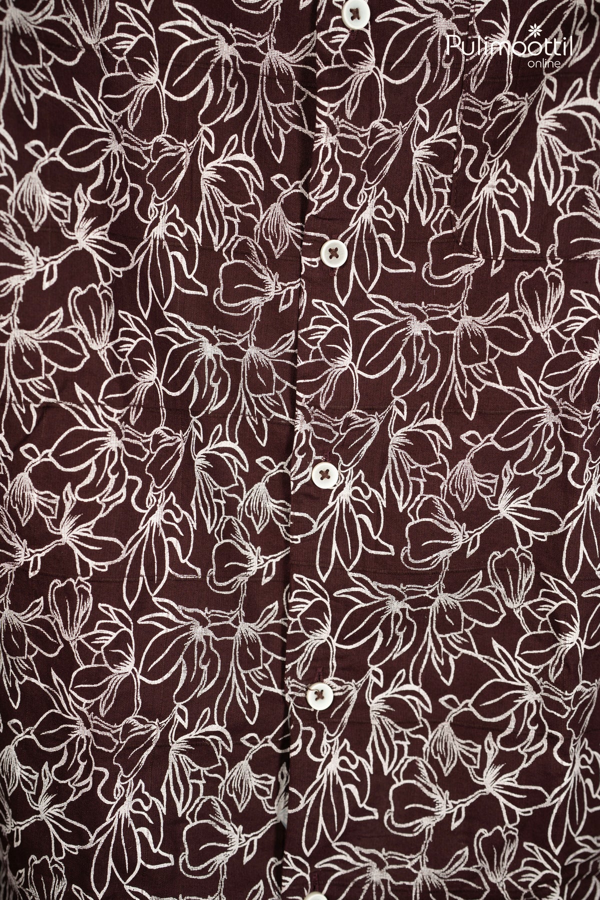 Maroon Brown Color Full Sleeve Mens Shirt
