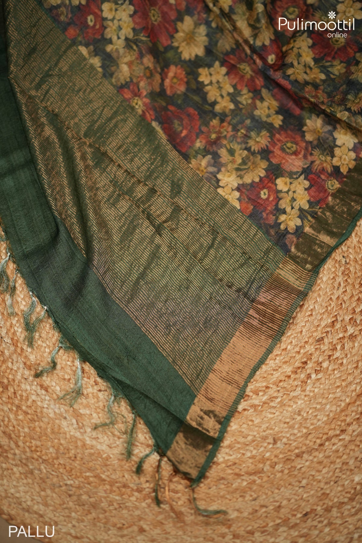 Multicolour Jute Silk Saree