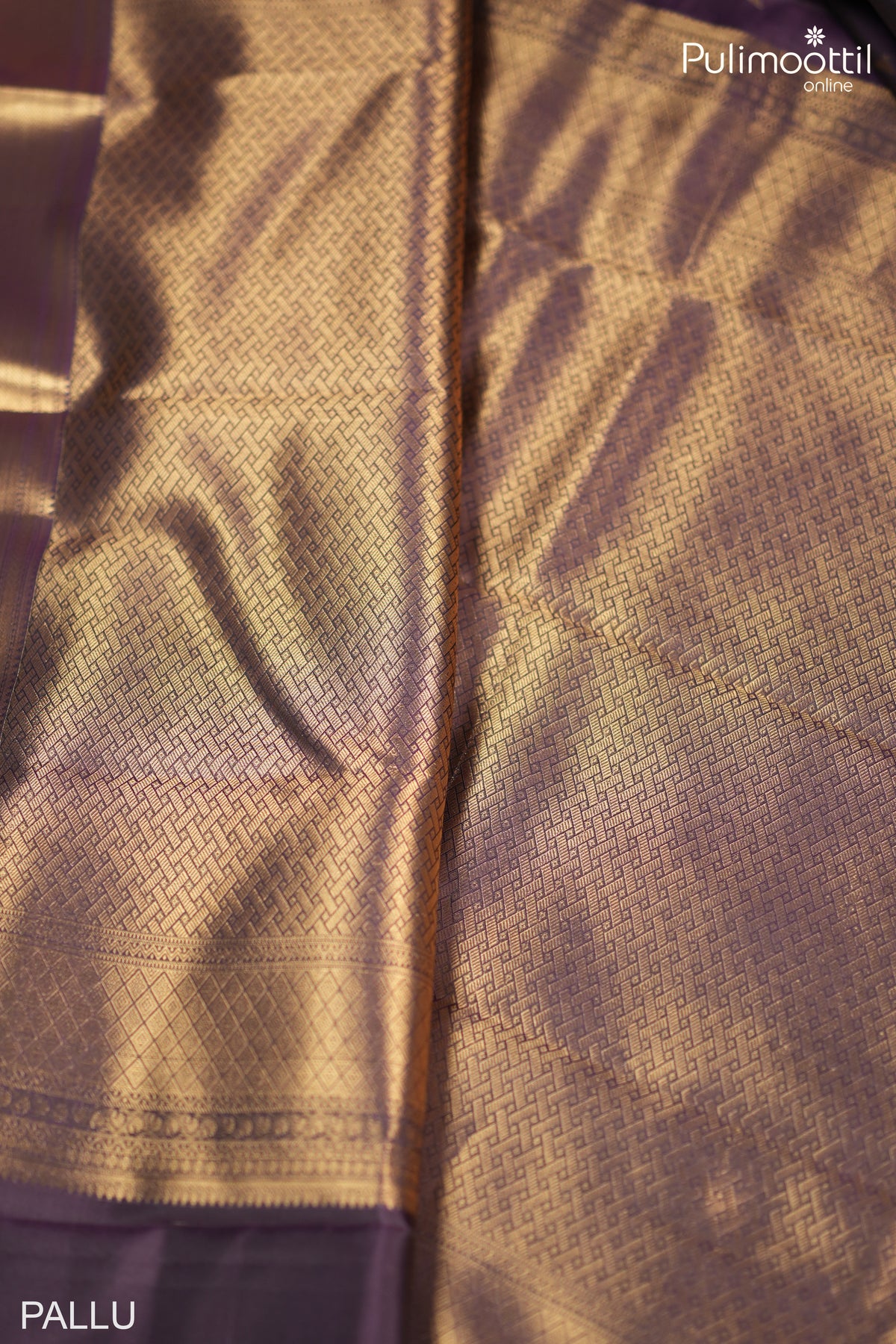 Purple Colour Kanchipuram Soft Silk Saree.
