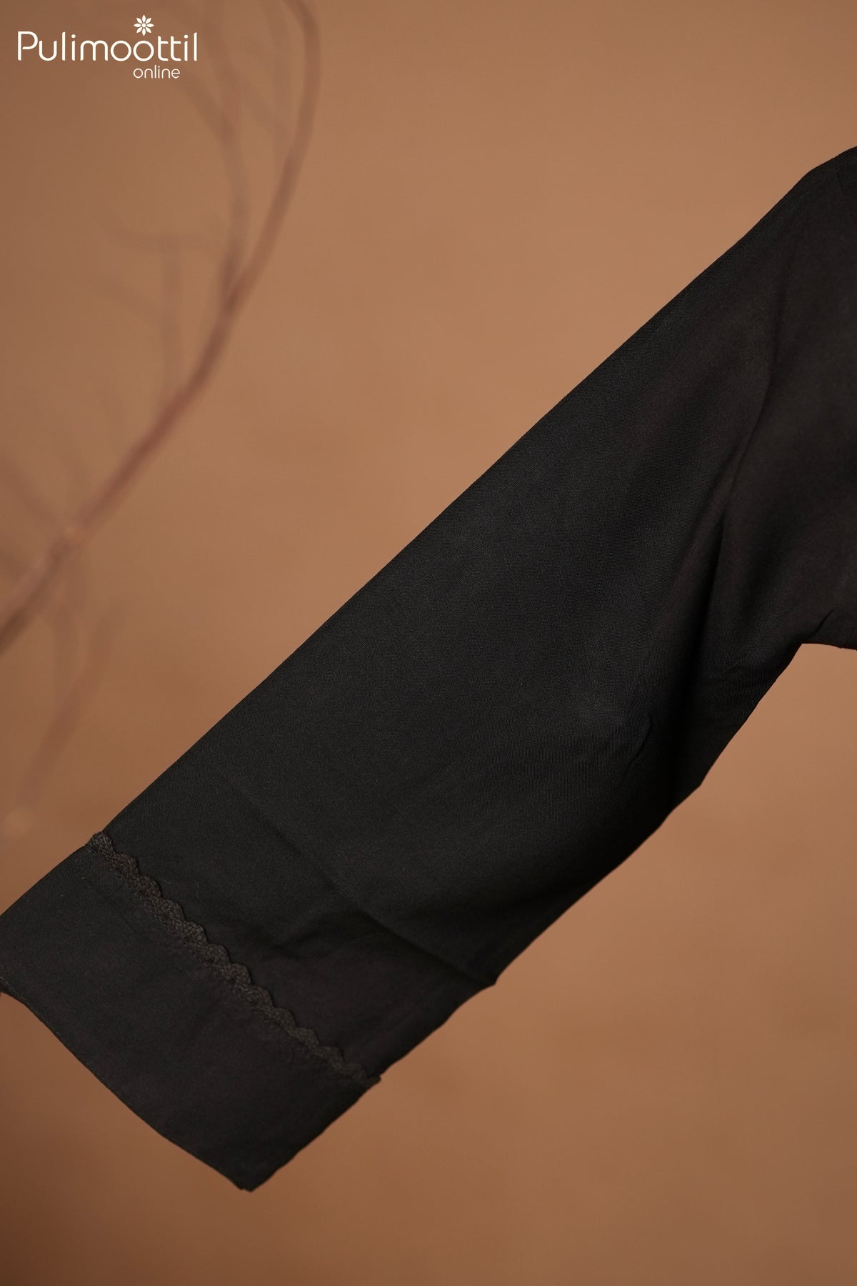 Black Slitted Top