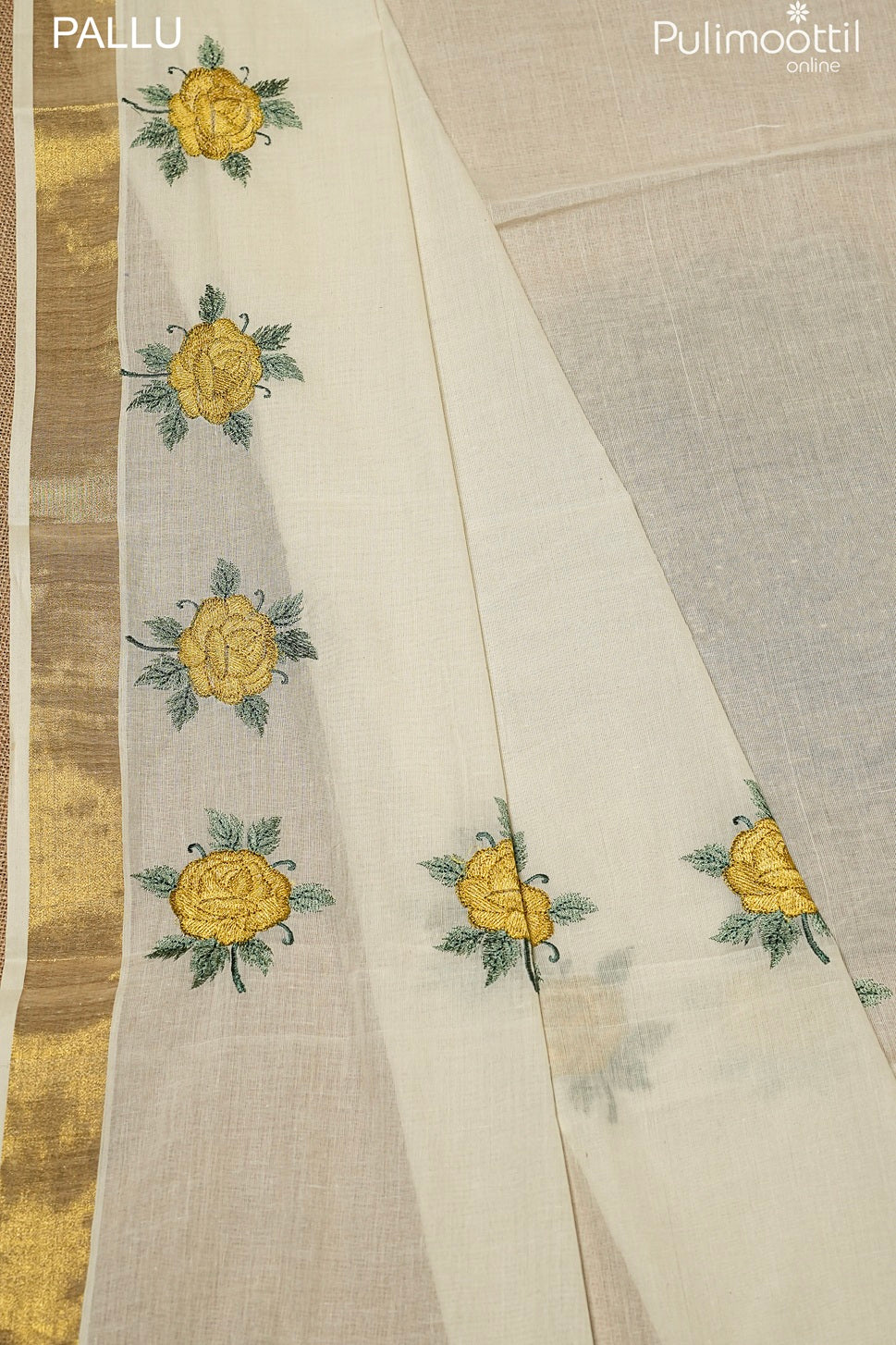 Offwhite Colour Kerala Traditional Cotton Set Saree