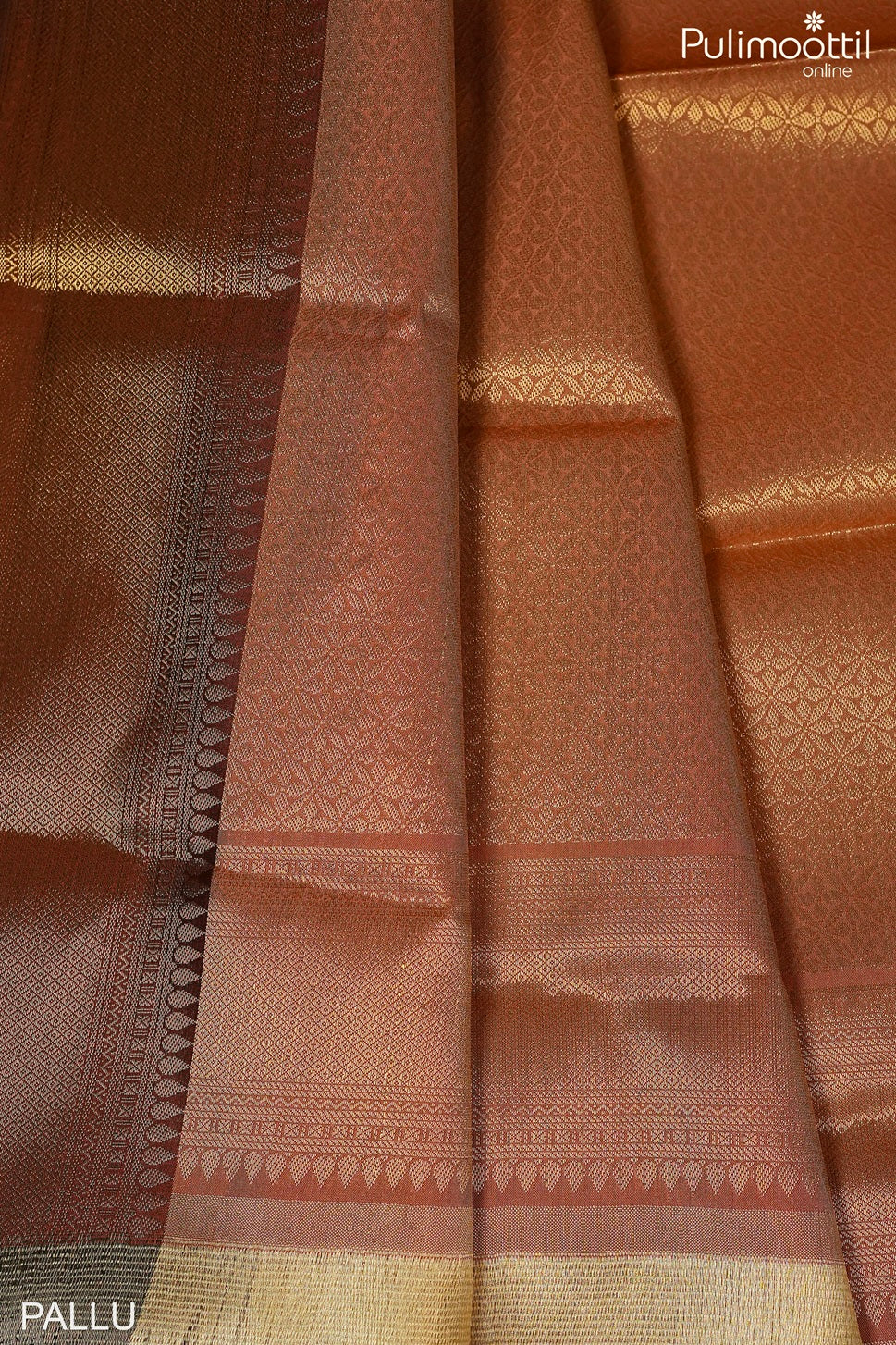 Ivory Semi-Kanchipuram Brocade Saree