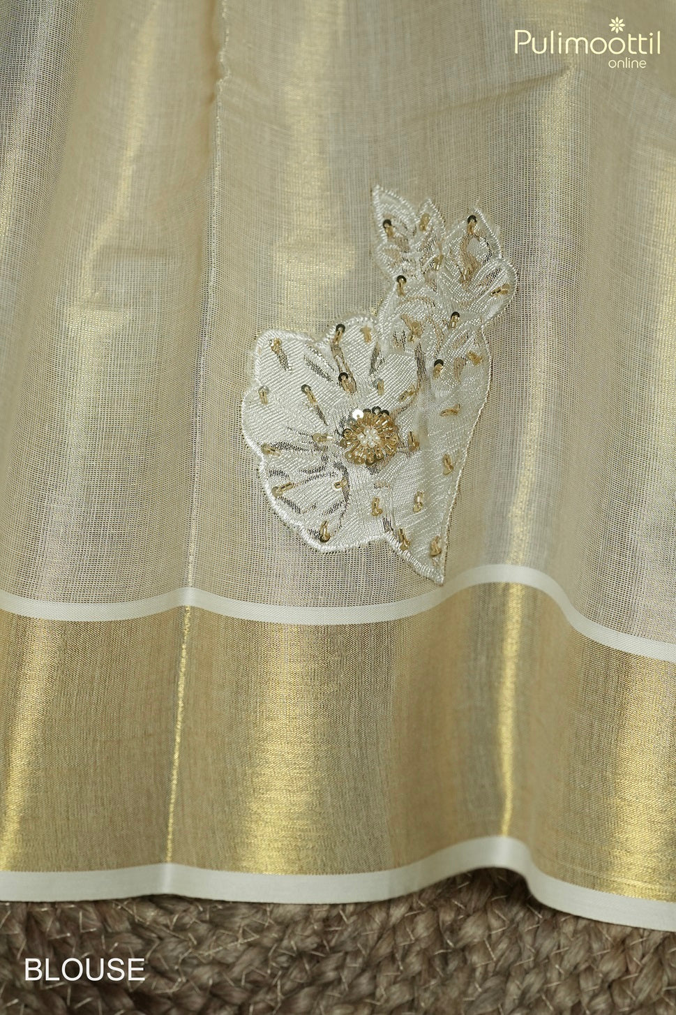 Kerala Traditional Golden Tissue Saree