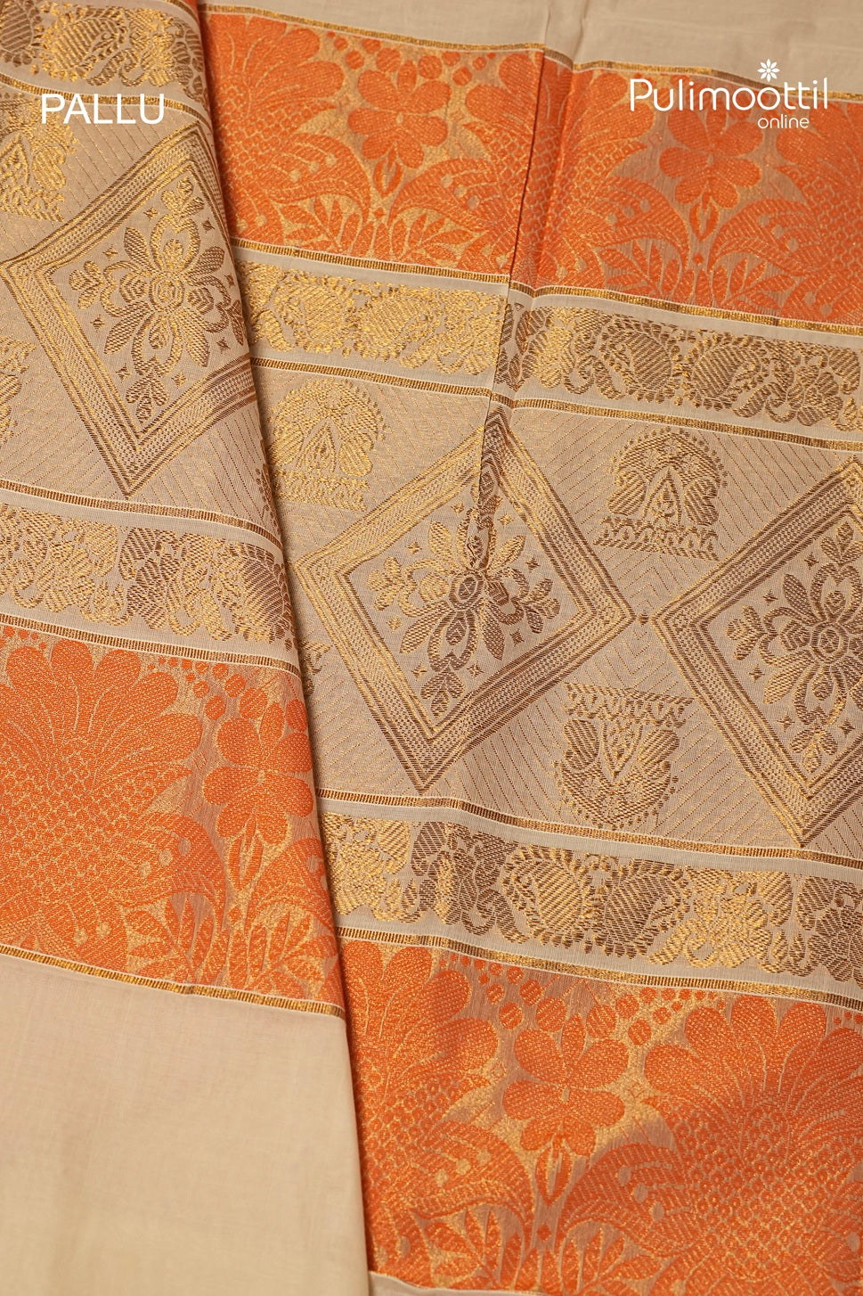 Offwhite Colour Kerala Traditional Cotton Set Saree