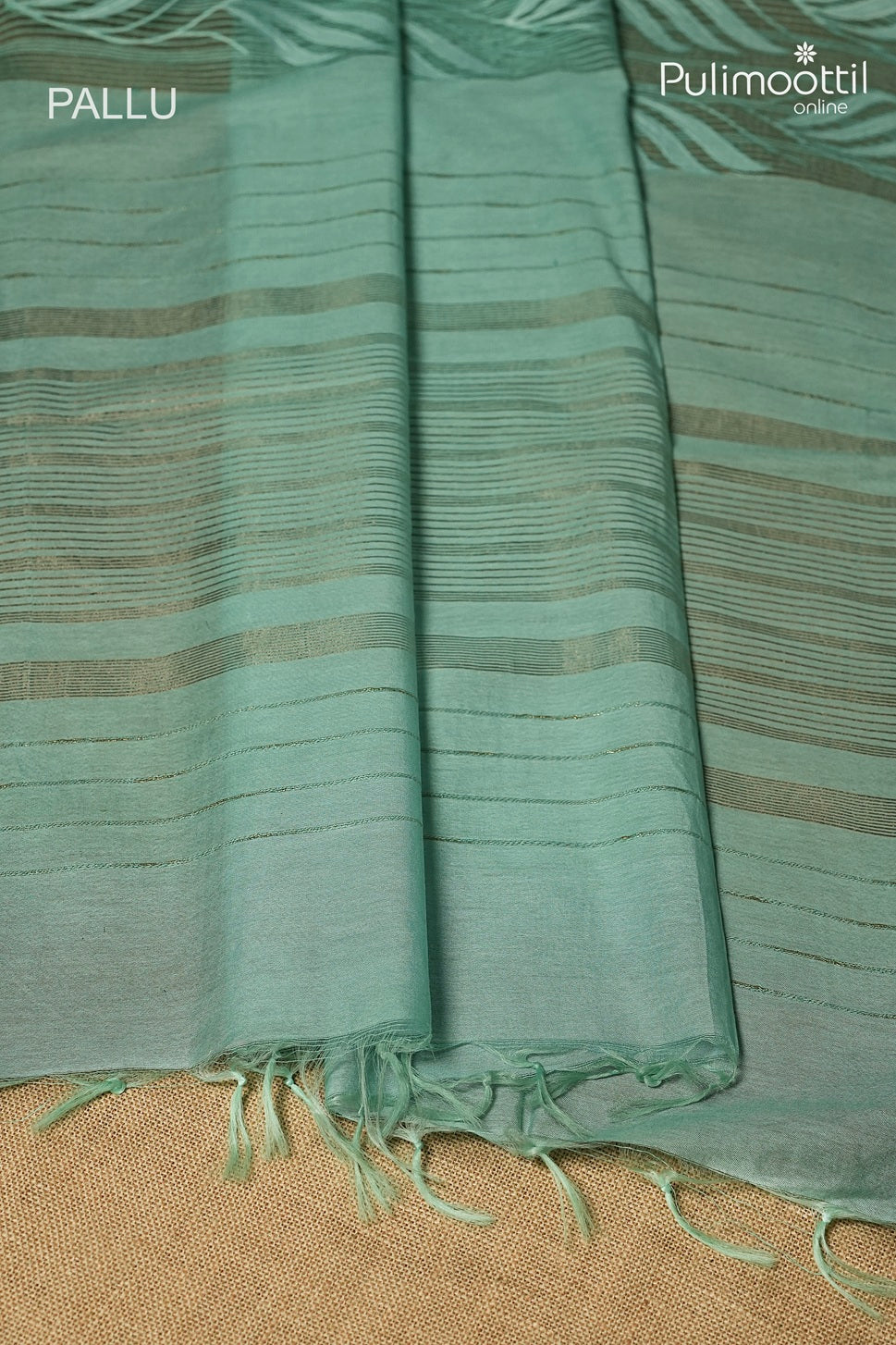 Pista Steel Green Colour Semi Tussar Saree
