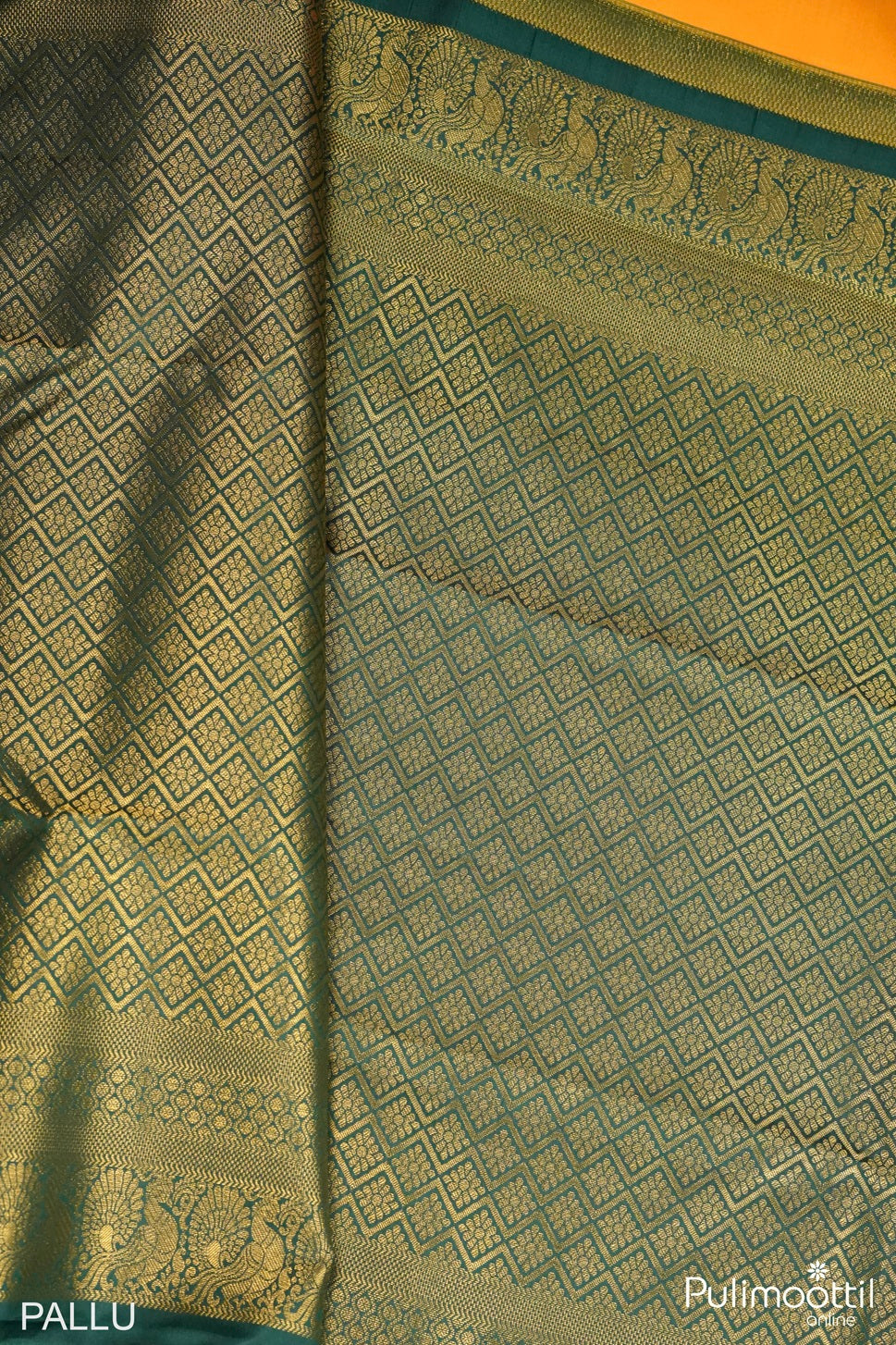 Turmeric Yellow Kanchipuram Designer Saree