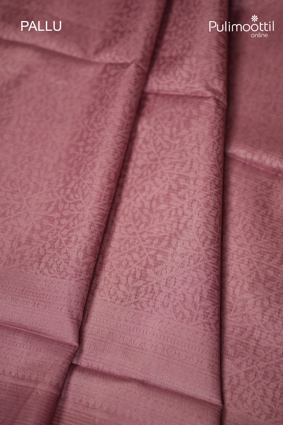 Onion Pink Colour Tussar Silk Saree