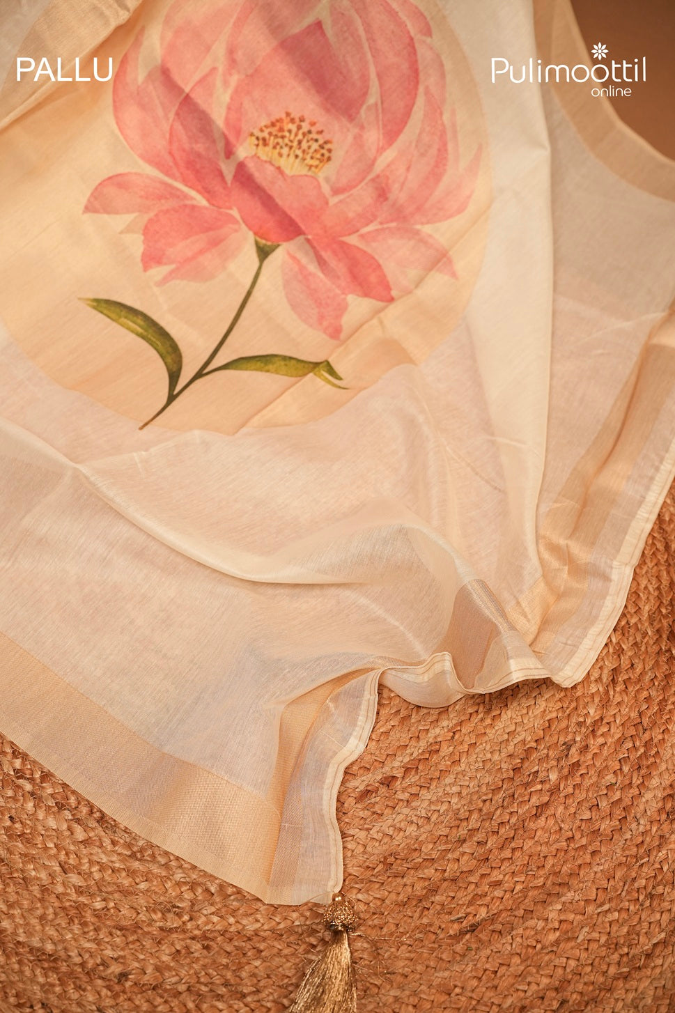 Semi Chanderi Traditional Saree