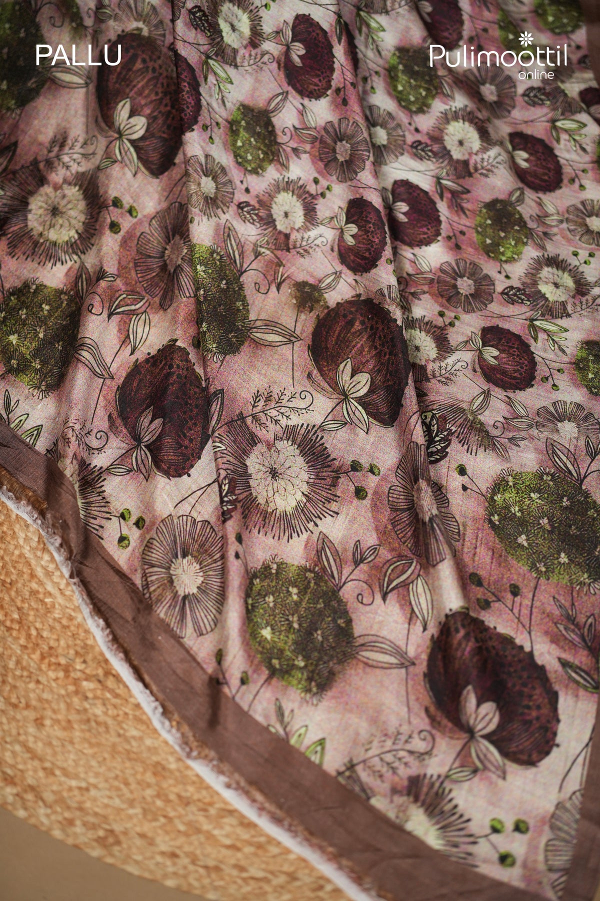 Multicolour Printed Soft Tussar Saree