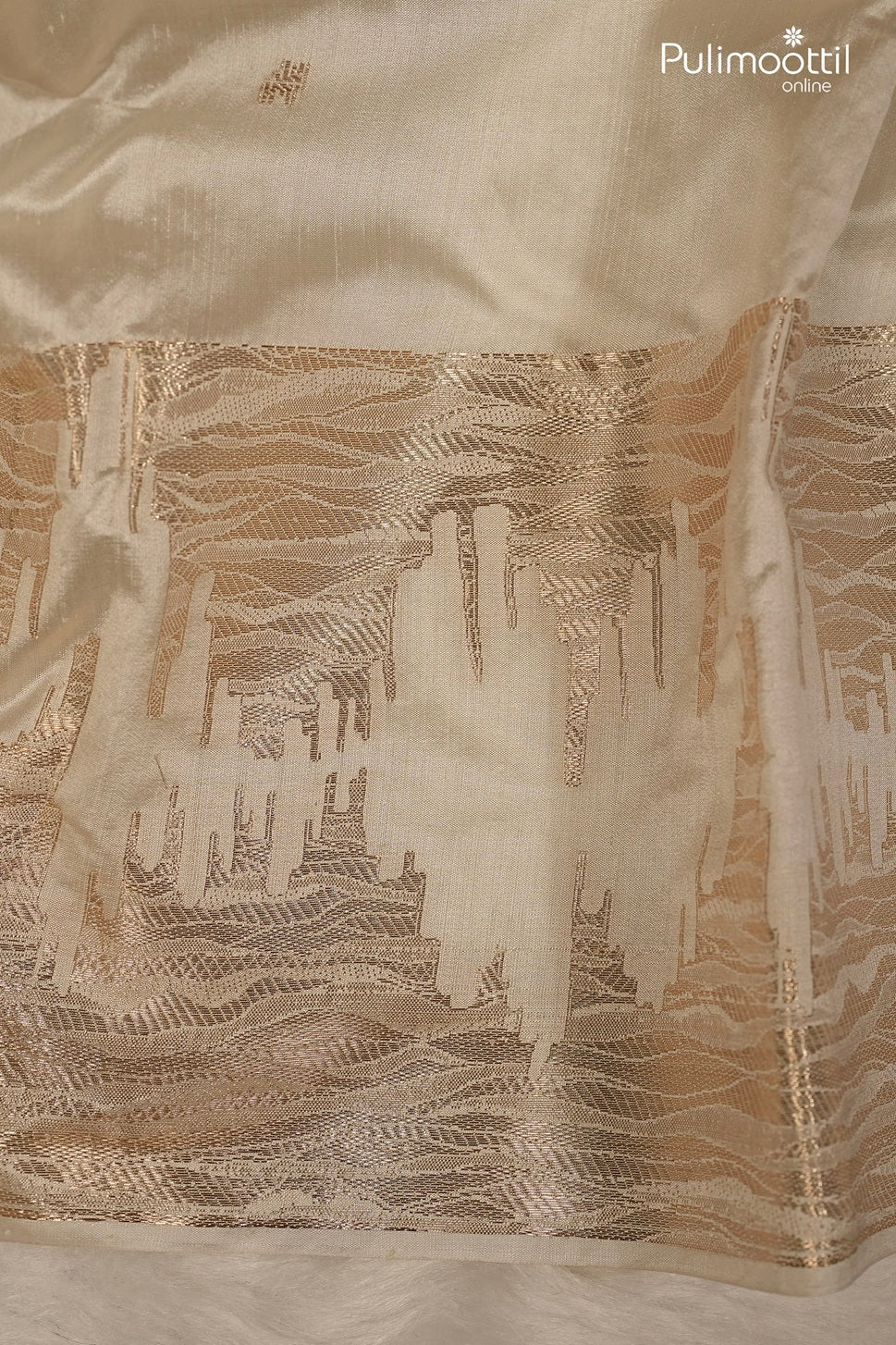 Off-White Chanderi Silk