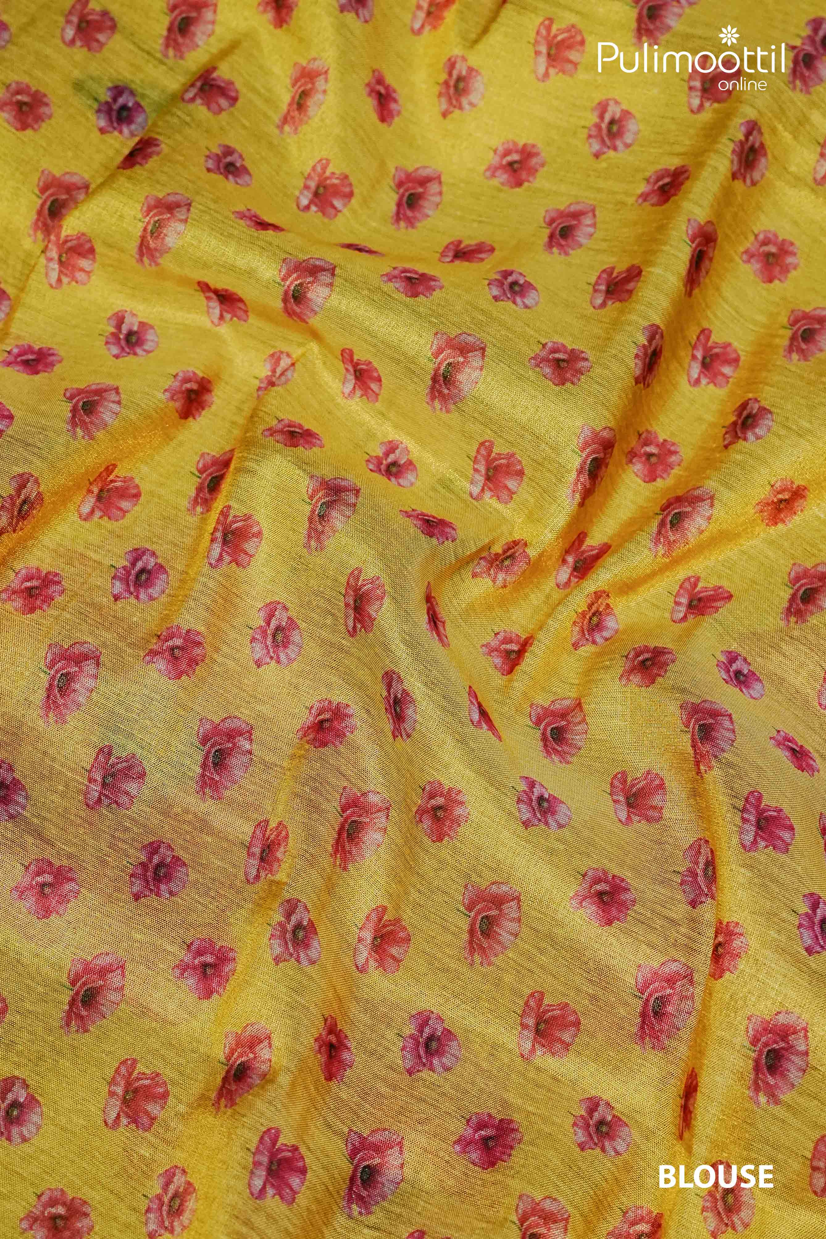 Golden Yellow Colour Kerala Traditional Tissue Set Saree