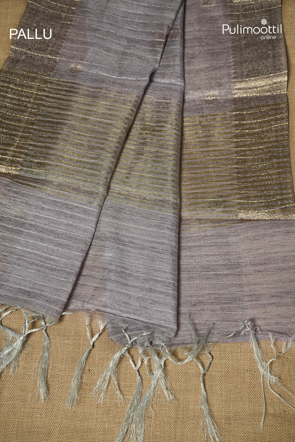 Lavender Colour Semi Tissue Saree