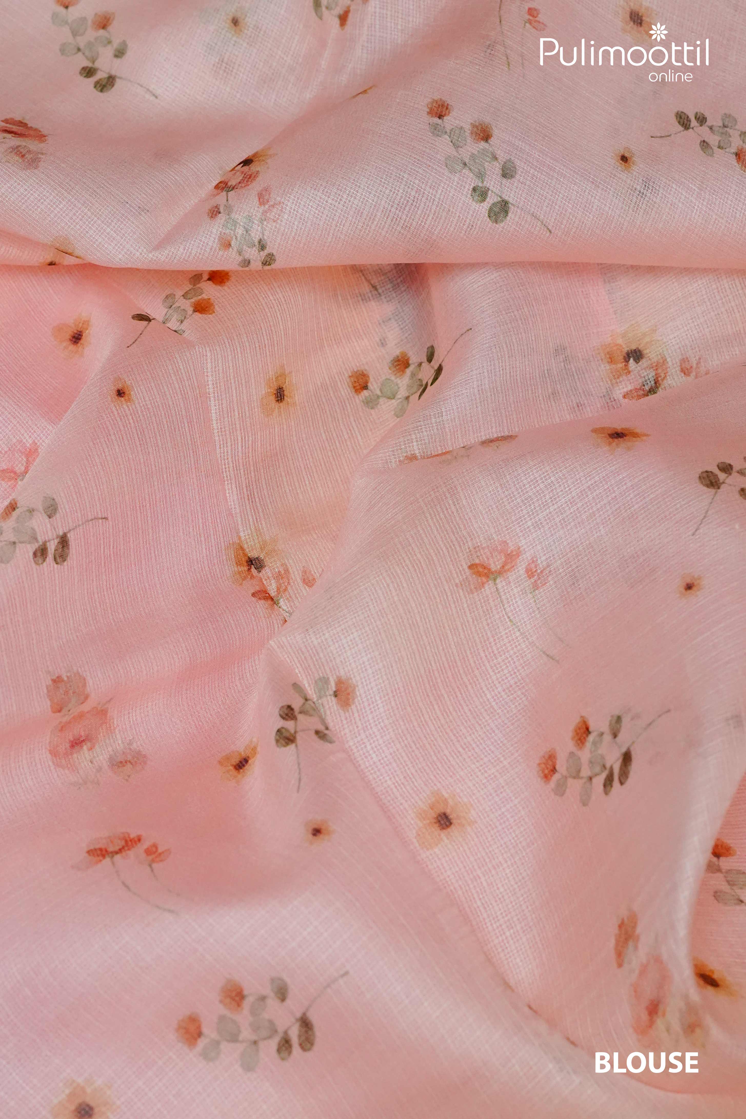 Beige Colour Netcota Saree.