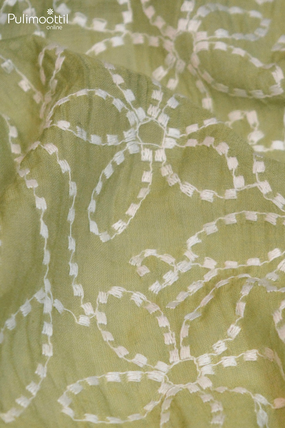 Pastel Green Colour Soft Chanderi Fabric