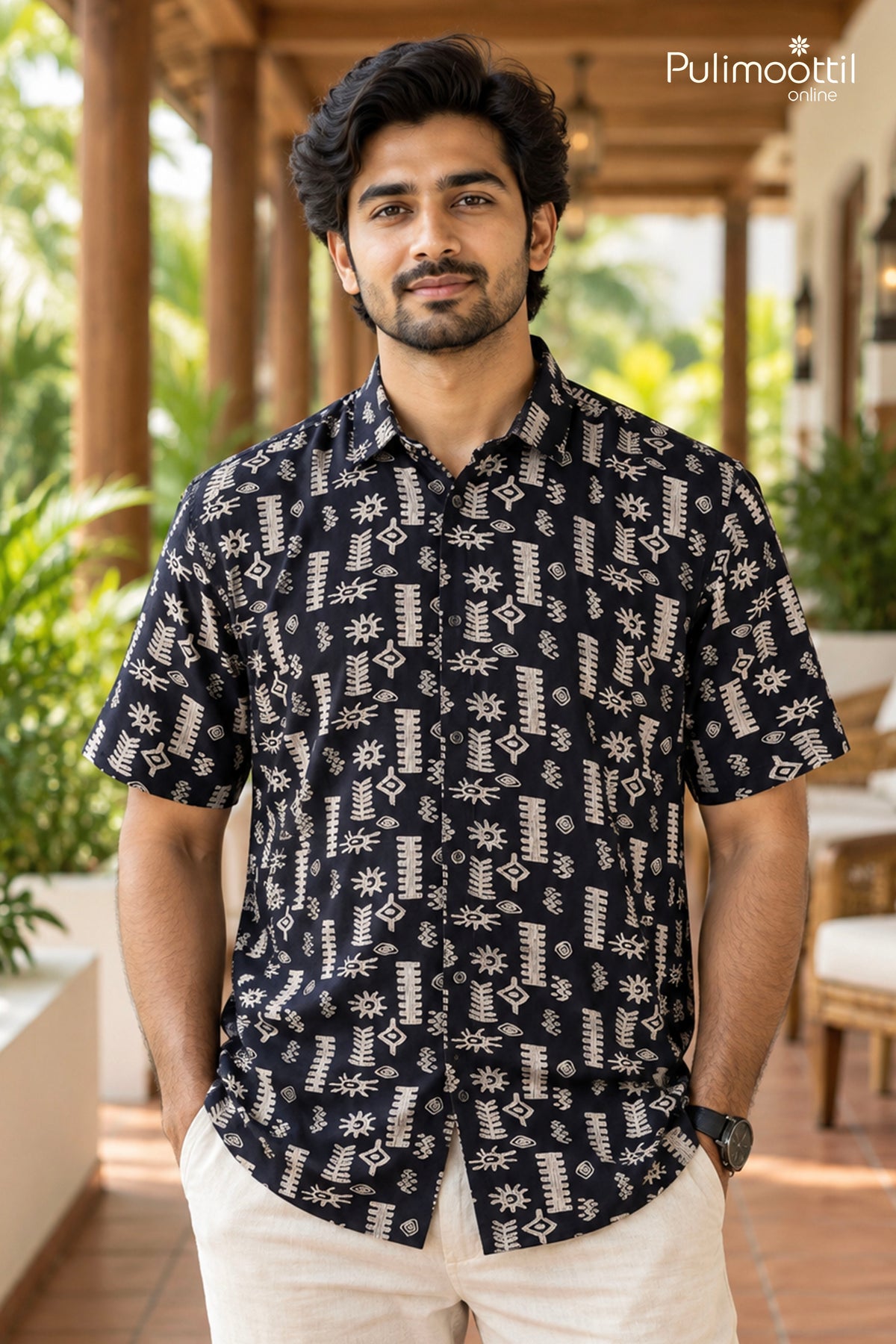 Multi Color Half Sleeve Mens Shirt