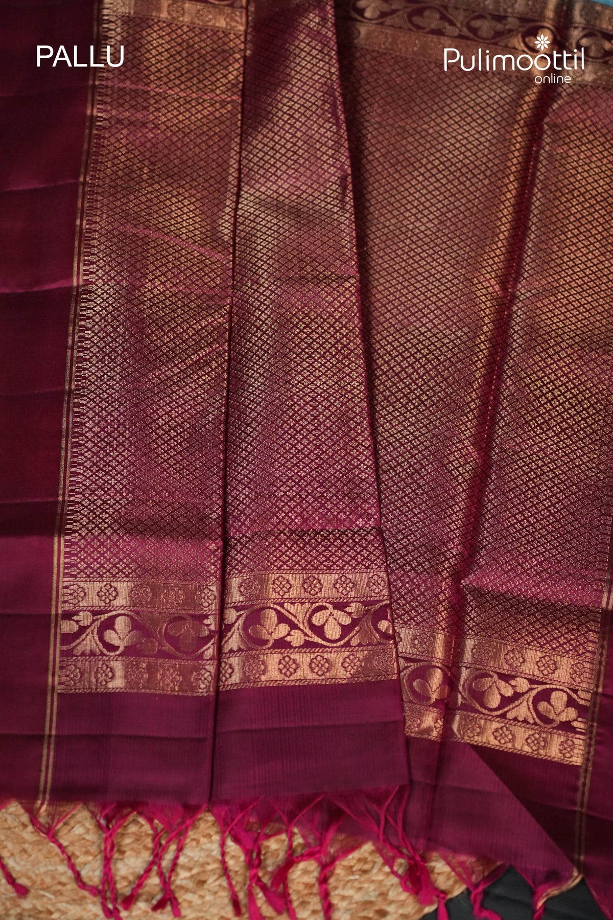Sky Blue Colour Kanchipuram Soft Silk Saree