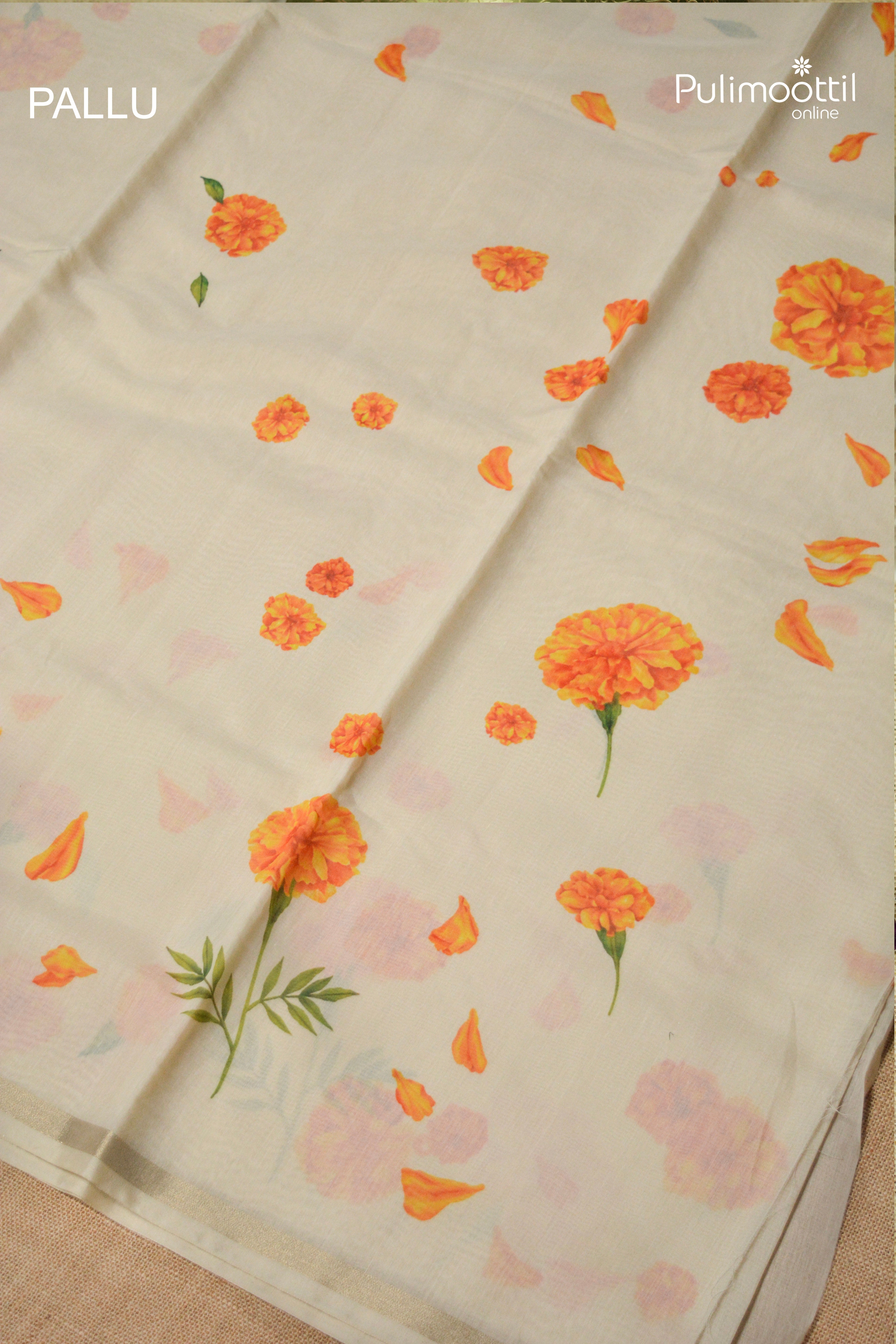 Semi Chanderi Traditional Saree