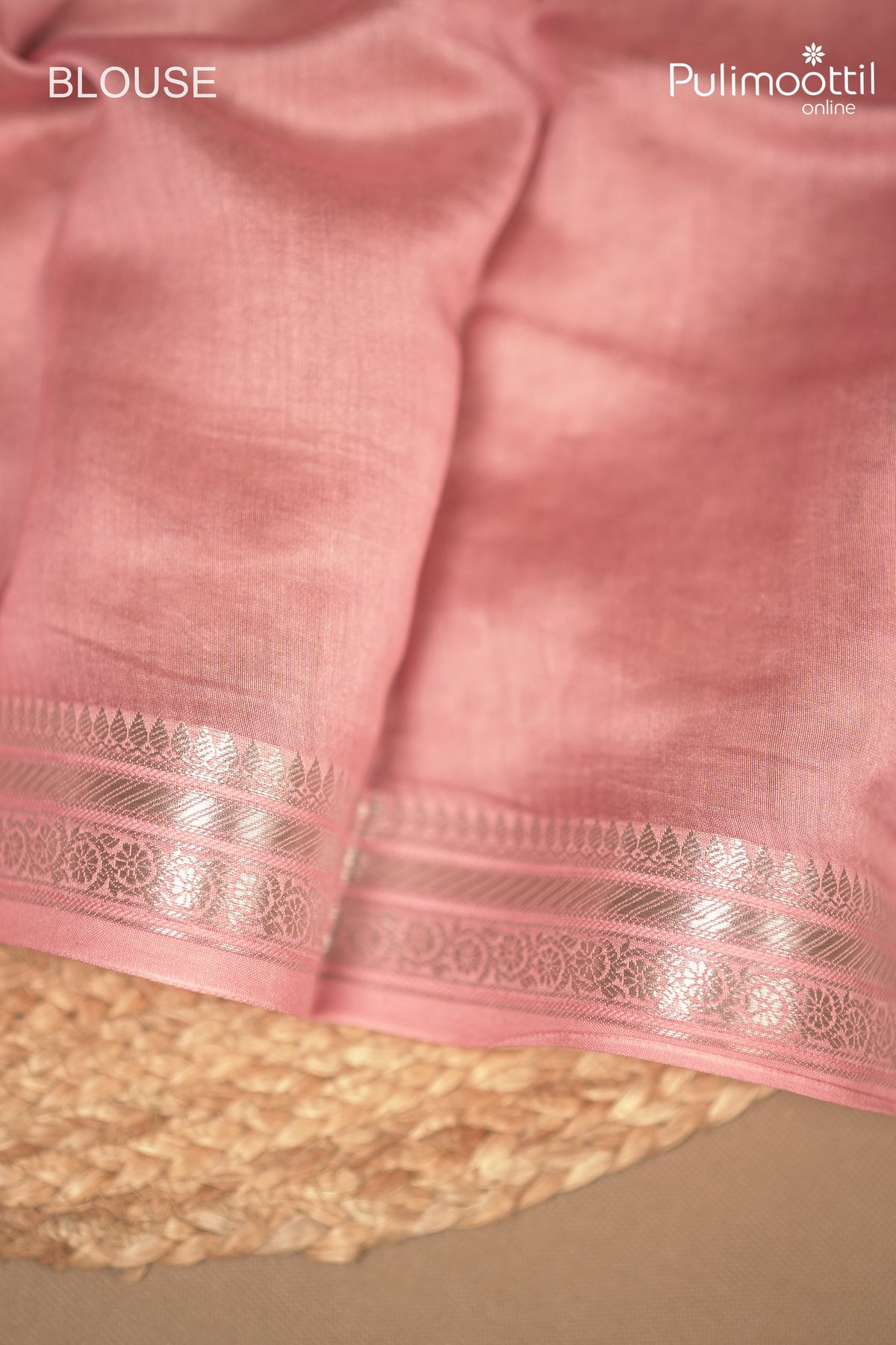 Peach Colour Chanderi Saree