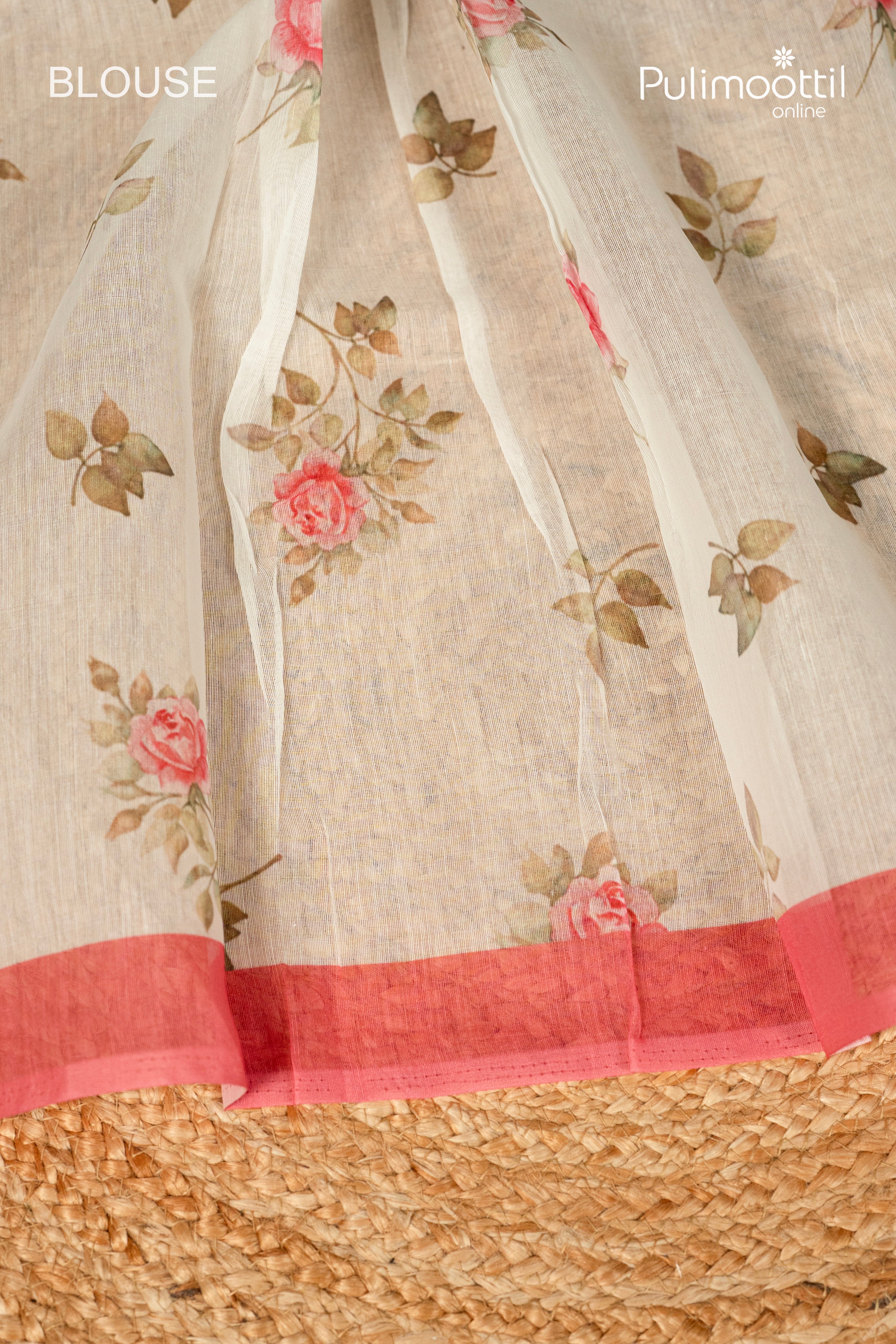 White Colour Semi Chanderi Fancy Saree