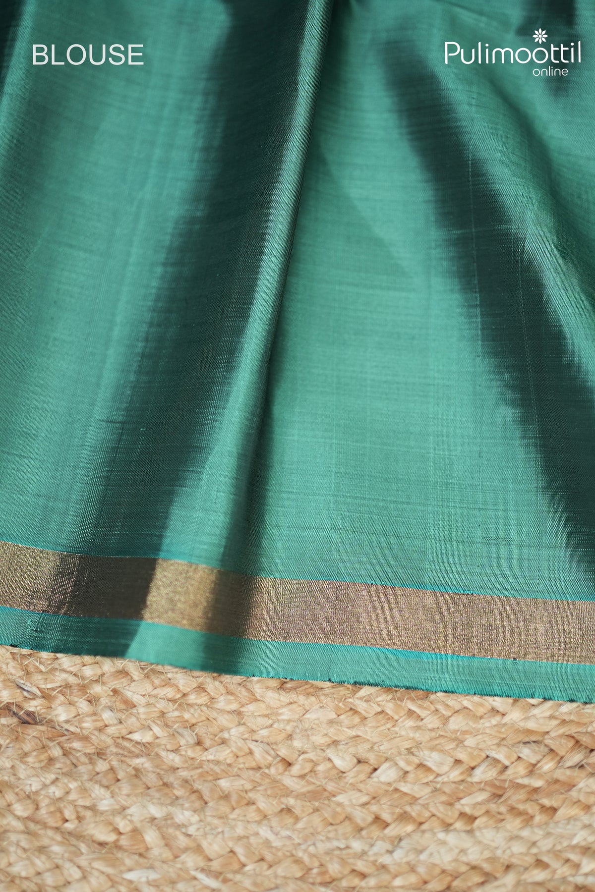 Peacock Green Colour Kanchipuram Soft Silk Ikat Design Saree