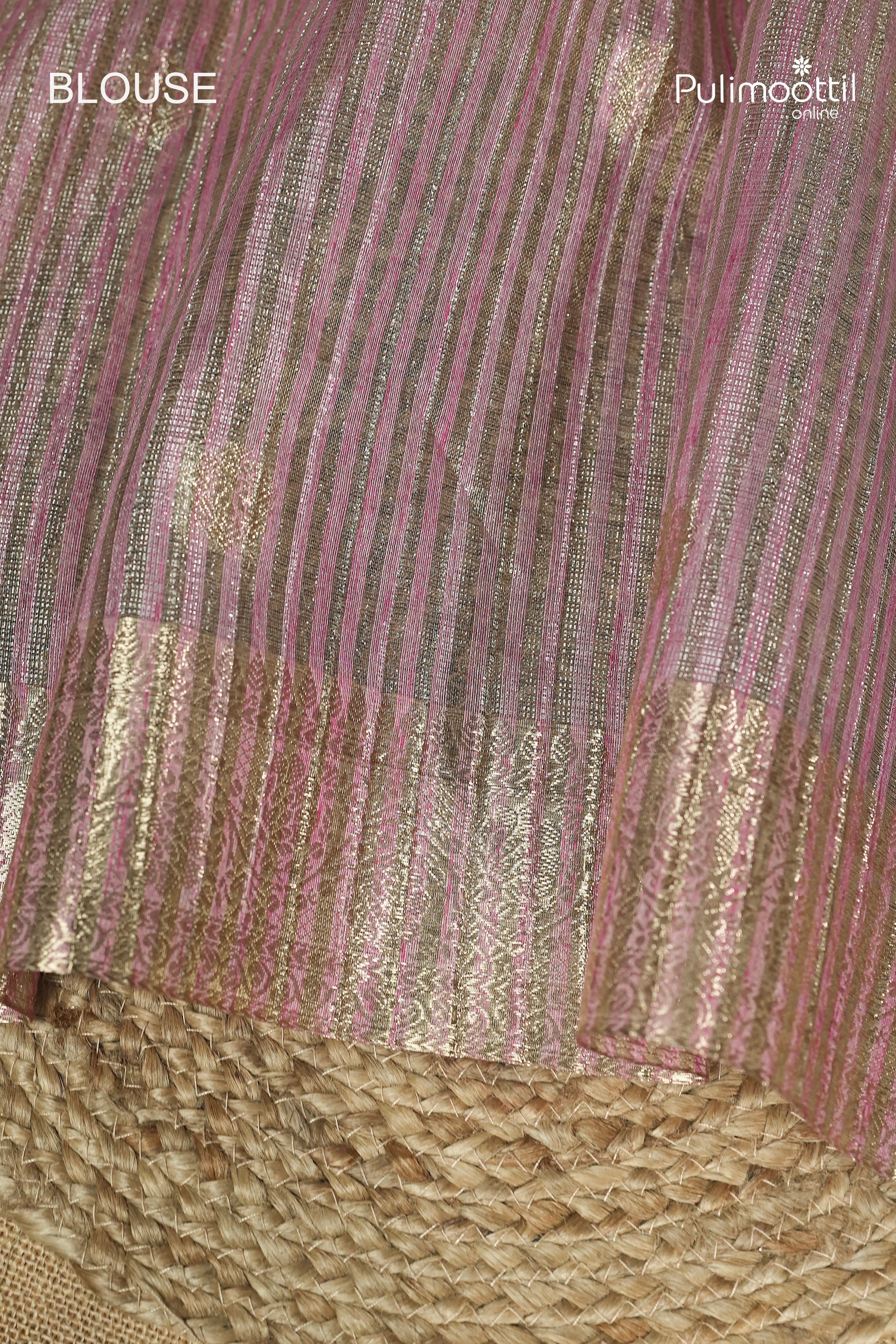 Light Pink Colour Semi Tissue Saree