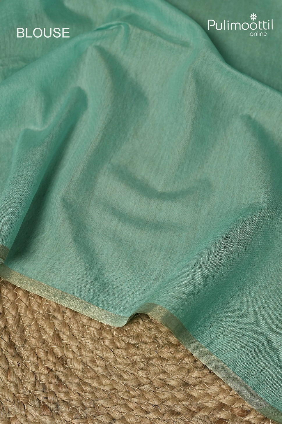 Pista Steel Green Colour Semi Tussar Saree