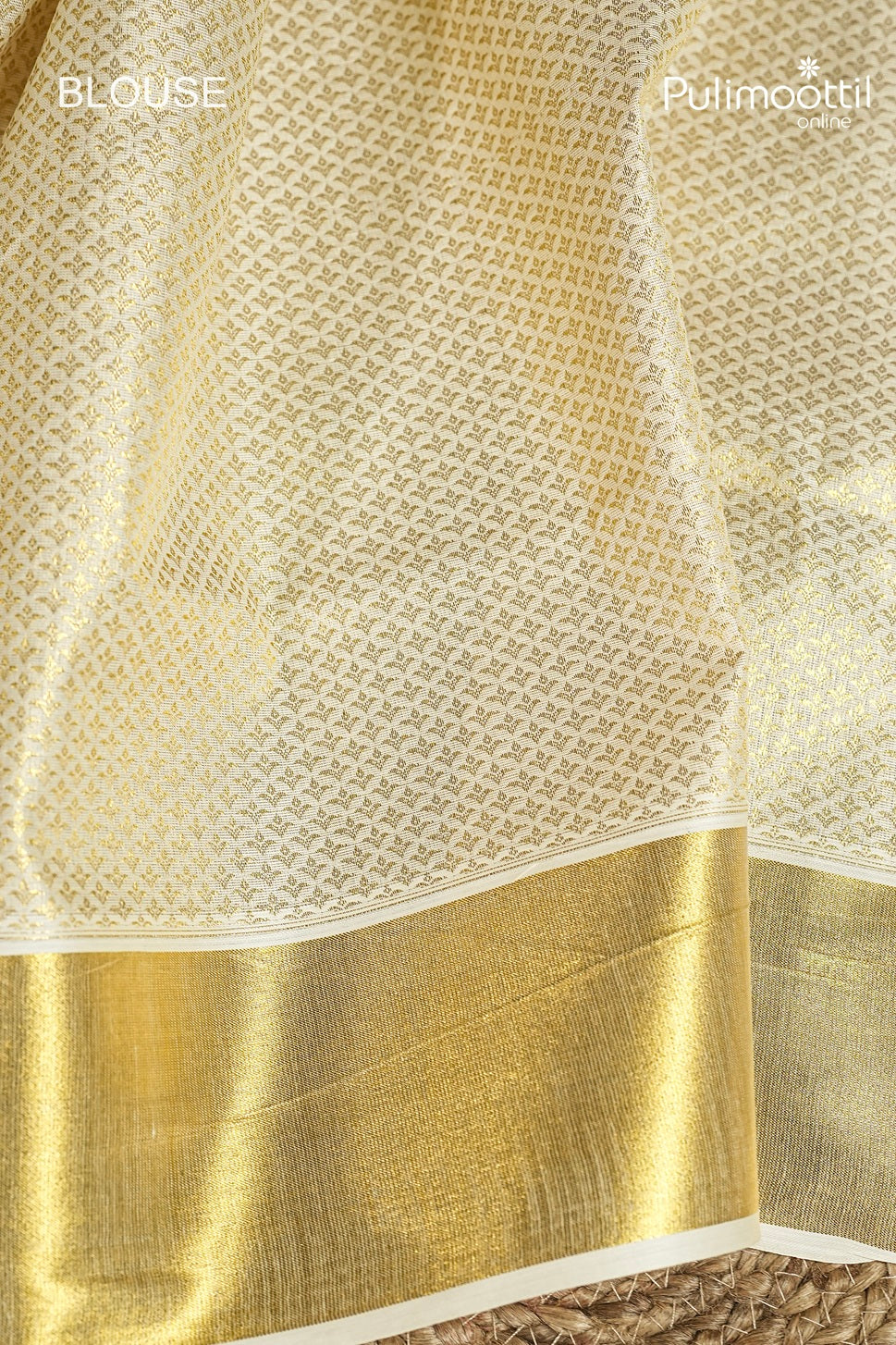 Kerala Traditional Golden Tissue Set Saree