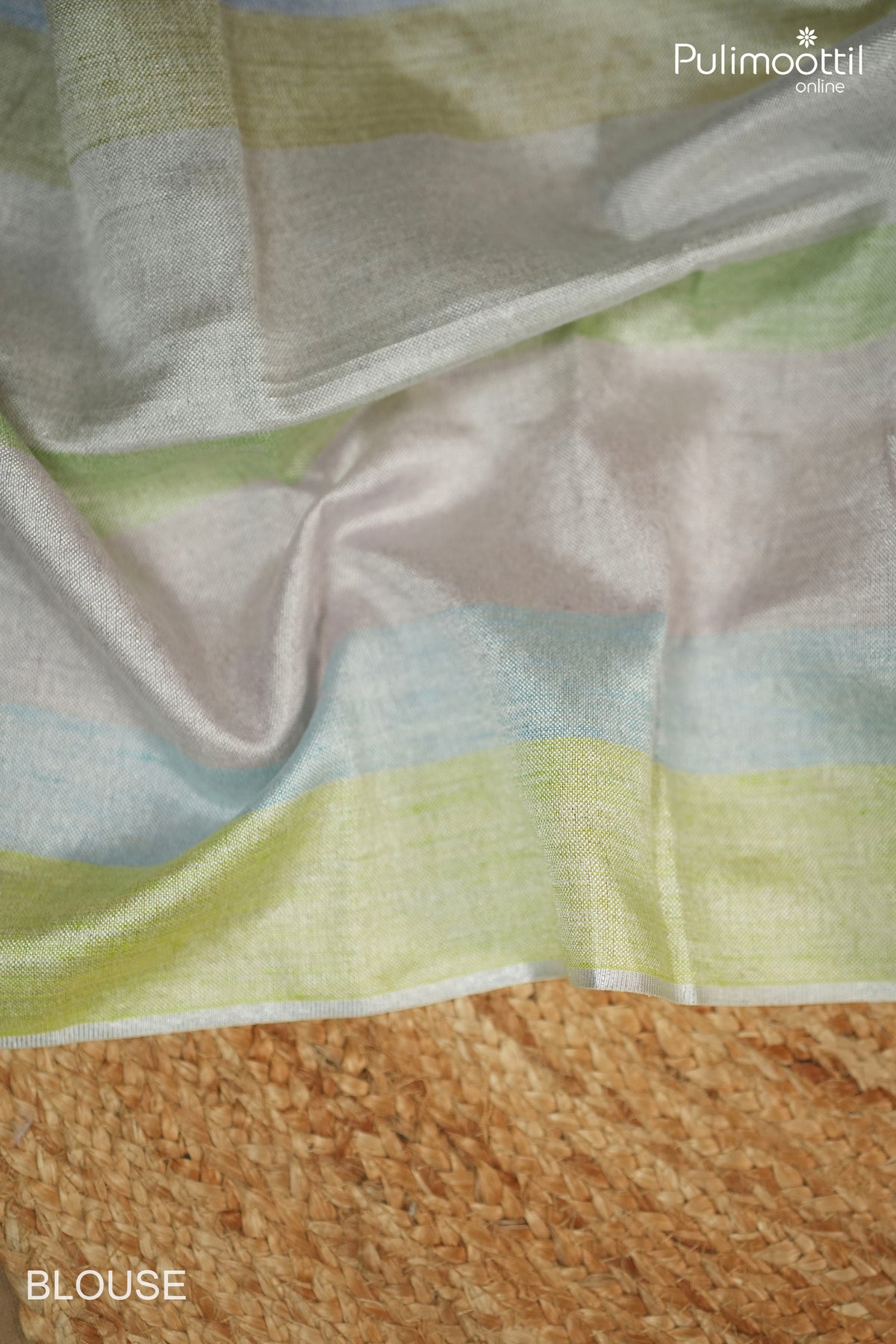 Multicolour Linen Saree