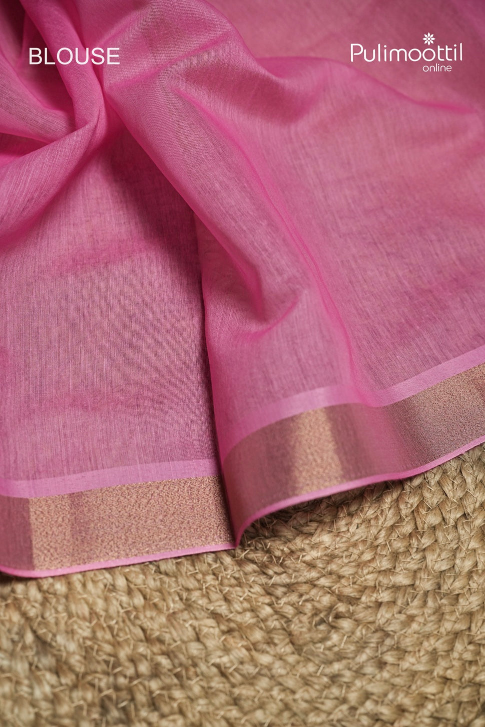 Semi Chanderi Off White Ombre Saree