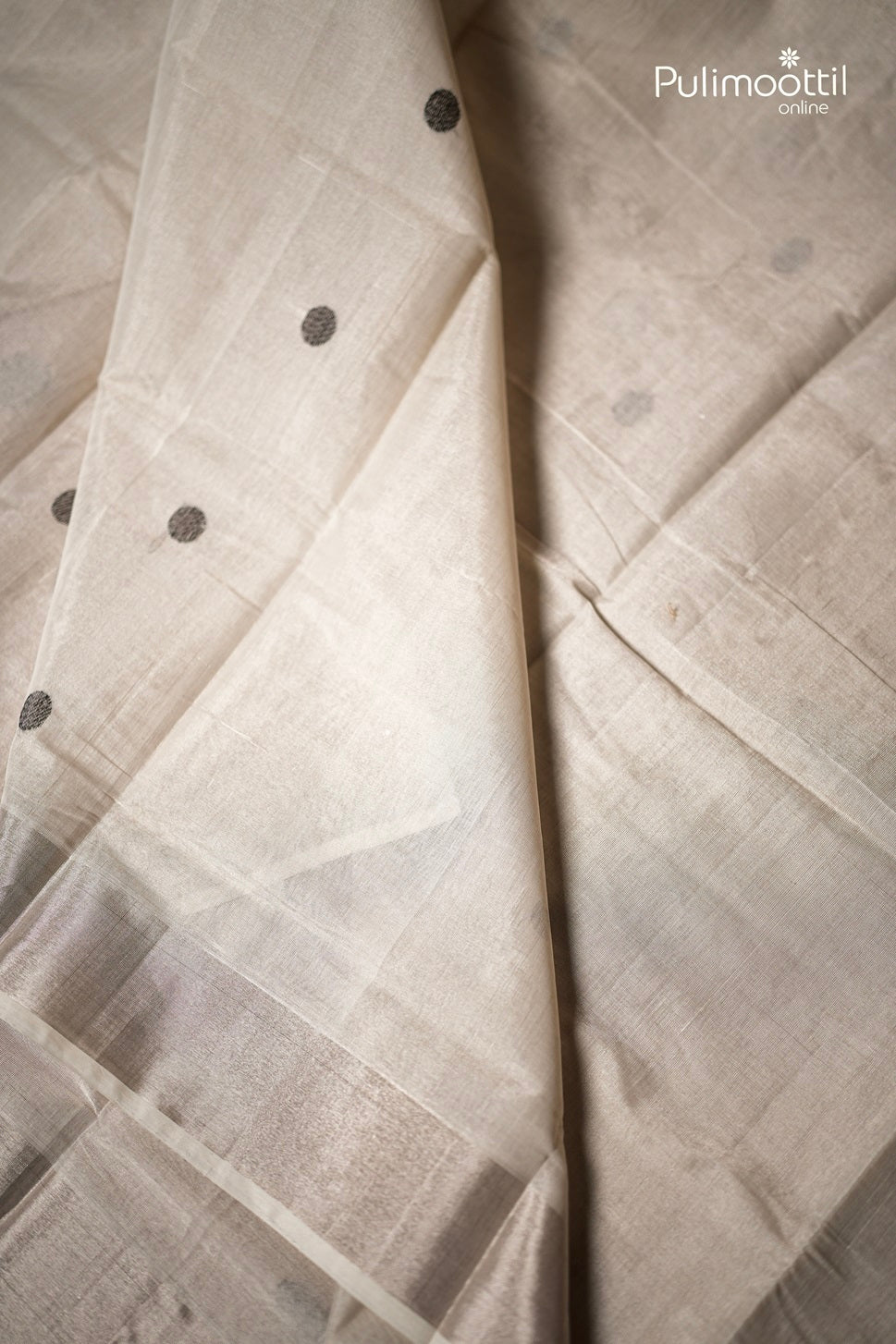Kerala Traditional Silver Tissue Handloom Set Saree