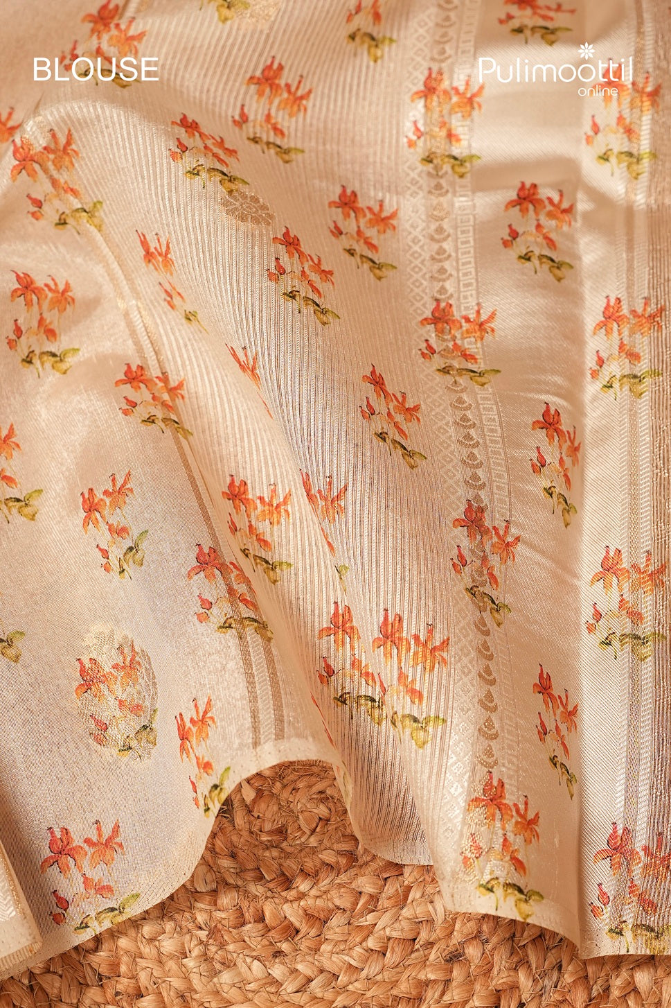 Offwhite Colour Organza Traditional Saree