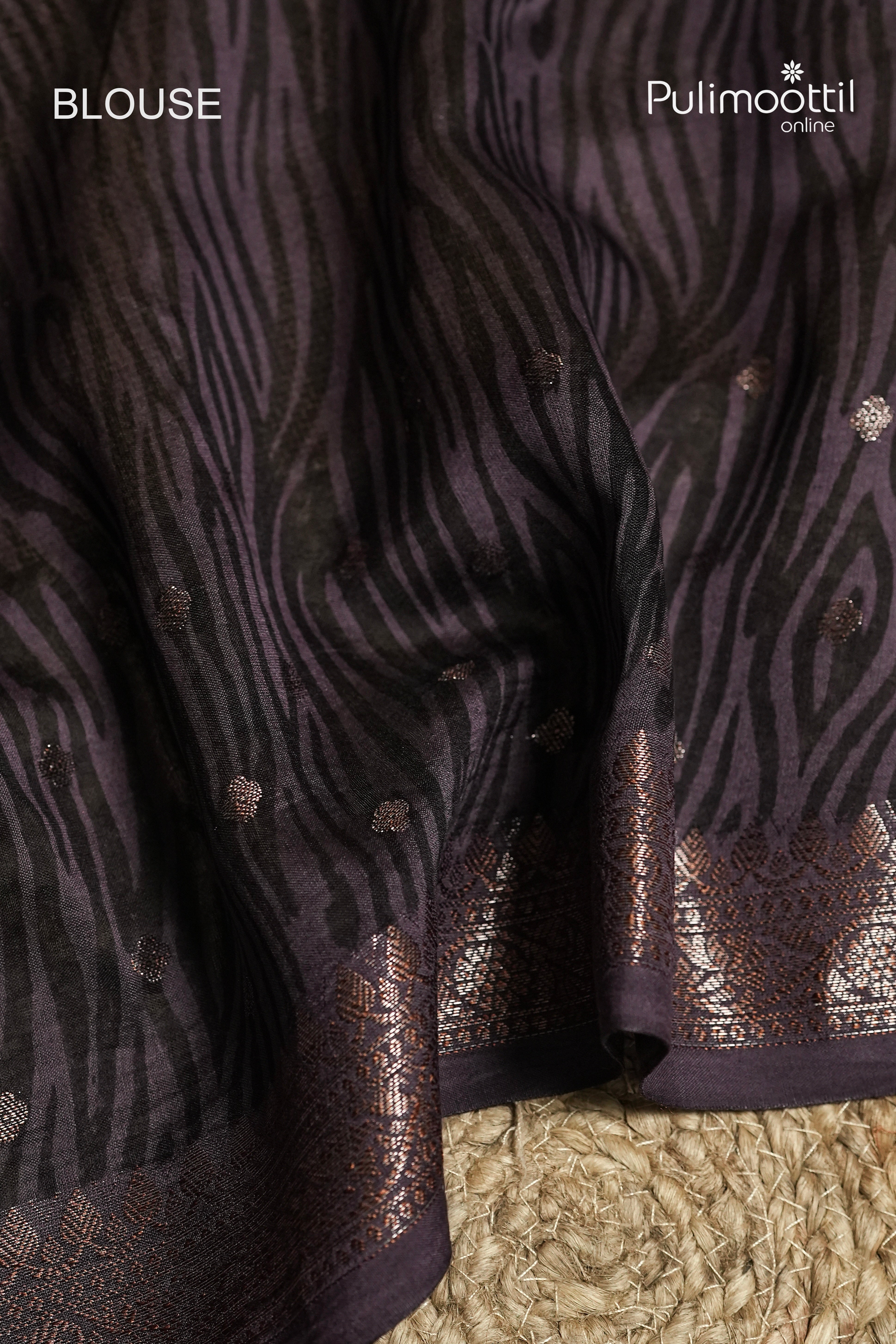 Purple Colour Chanderi Saree