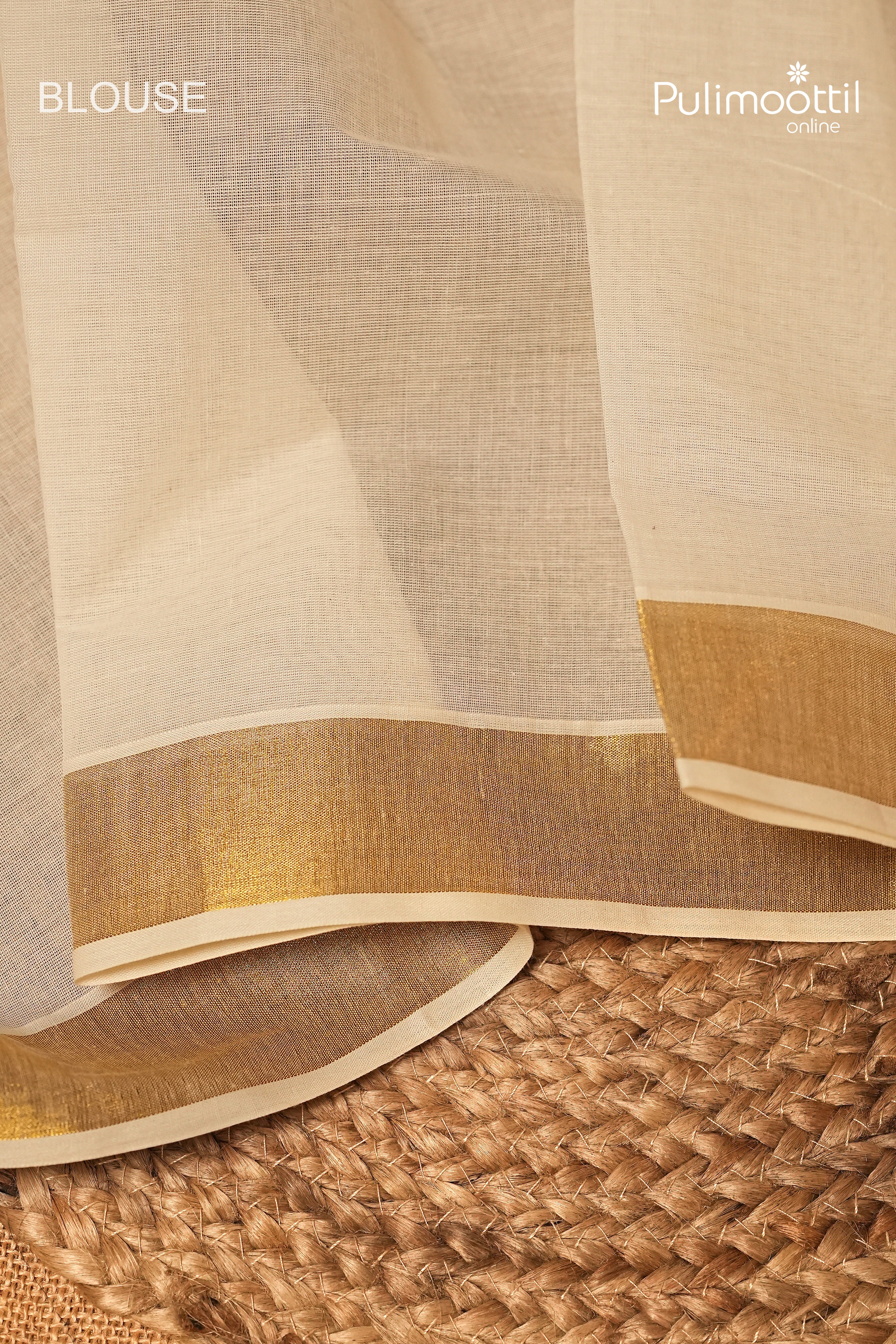 Offwhite Colour Kerala Traditional Cotton Set Saree