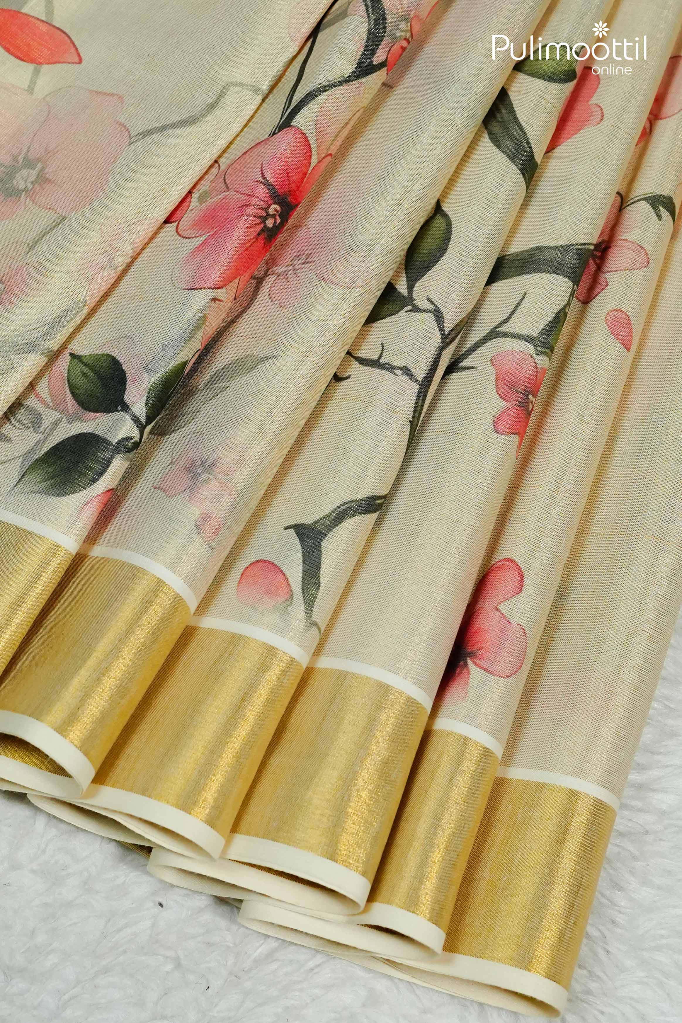 Golden Tissue Kerala Set Saree.