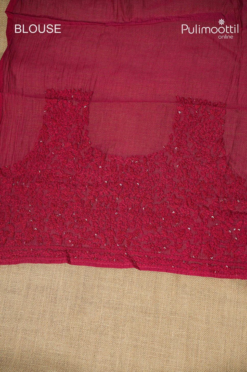 Rani Pink Colour Chanderi Saree