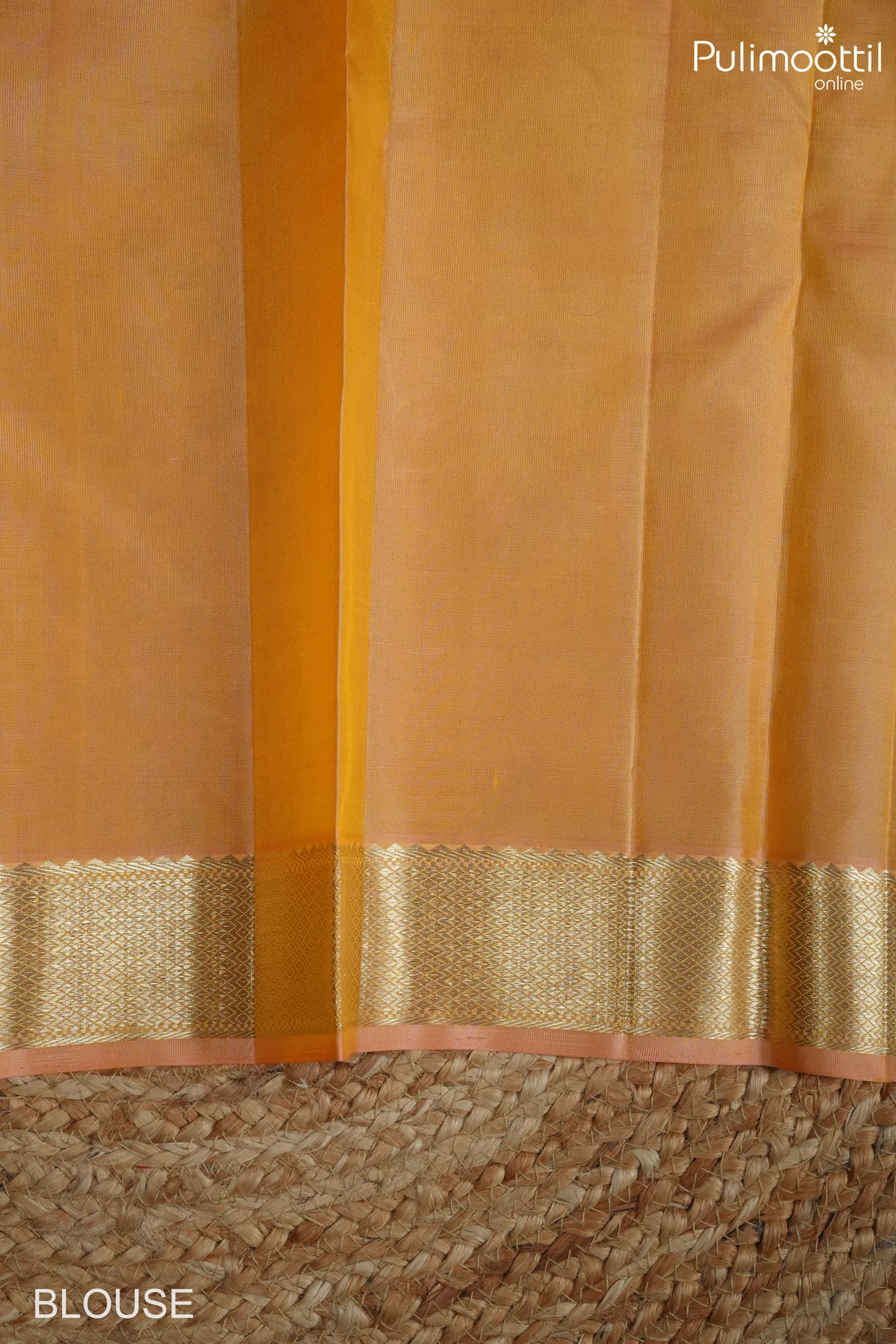 Mustard Yellow Colour Kanchipuram Saree